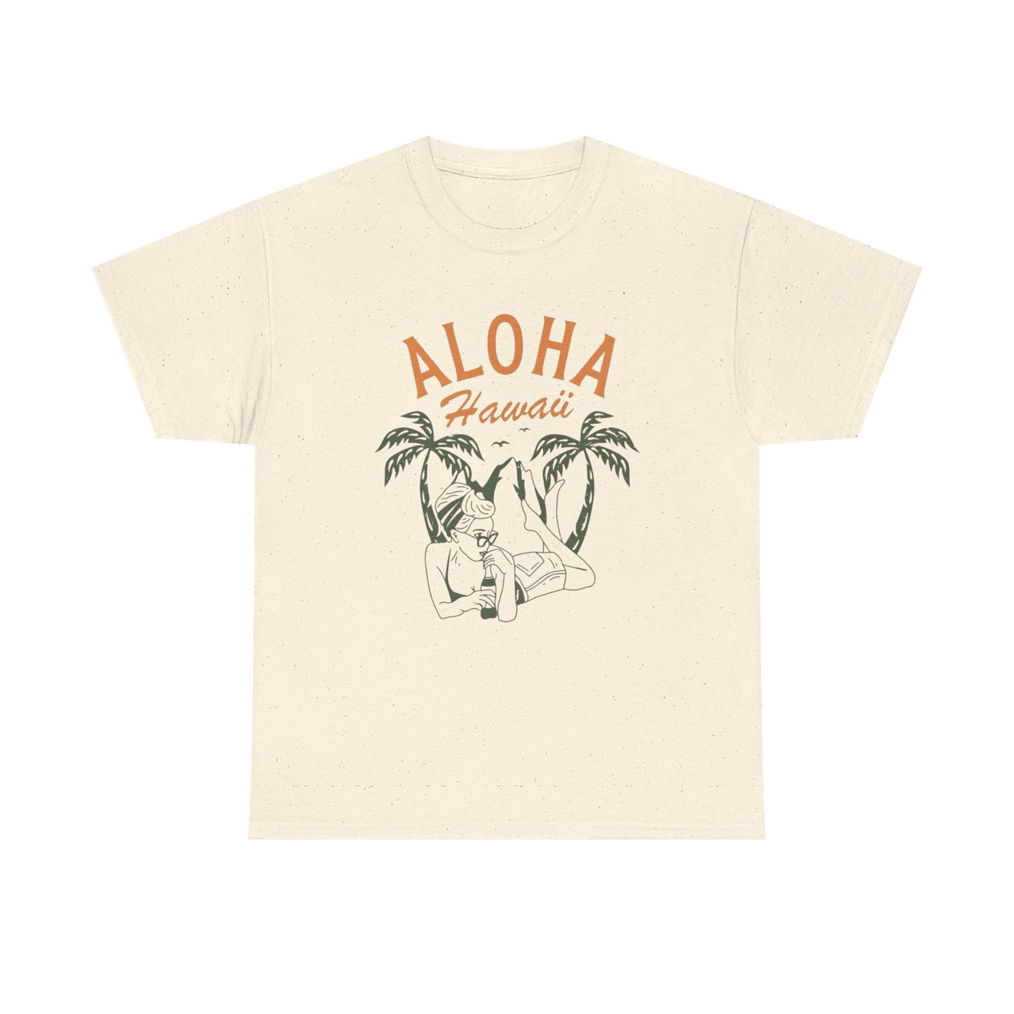 Aloha Hawaii Model Graphic T Shirt ADULT NEW Unisex Heavy Cotton Tee