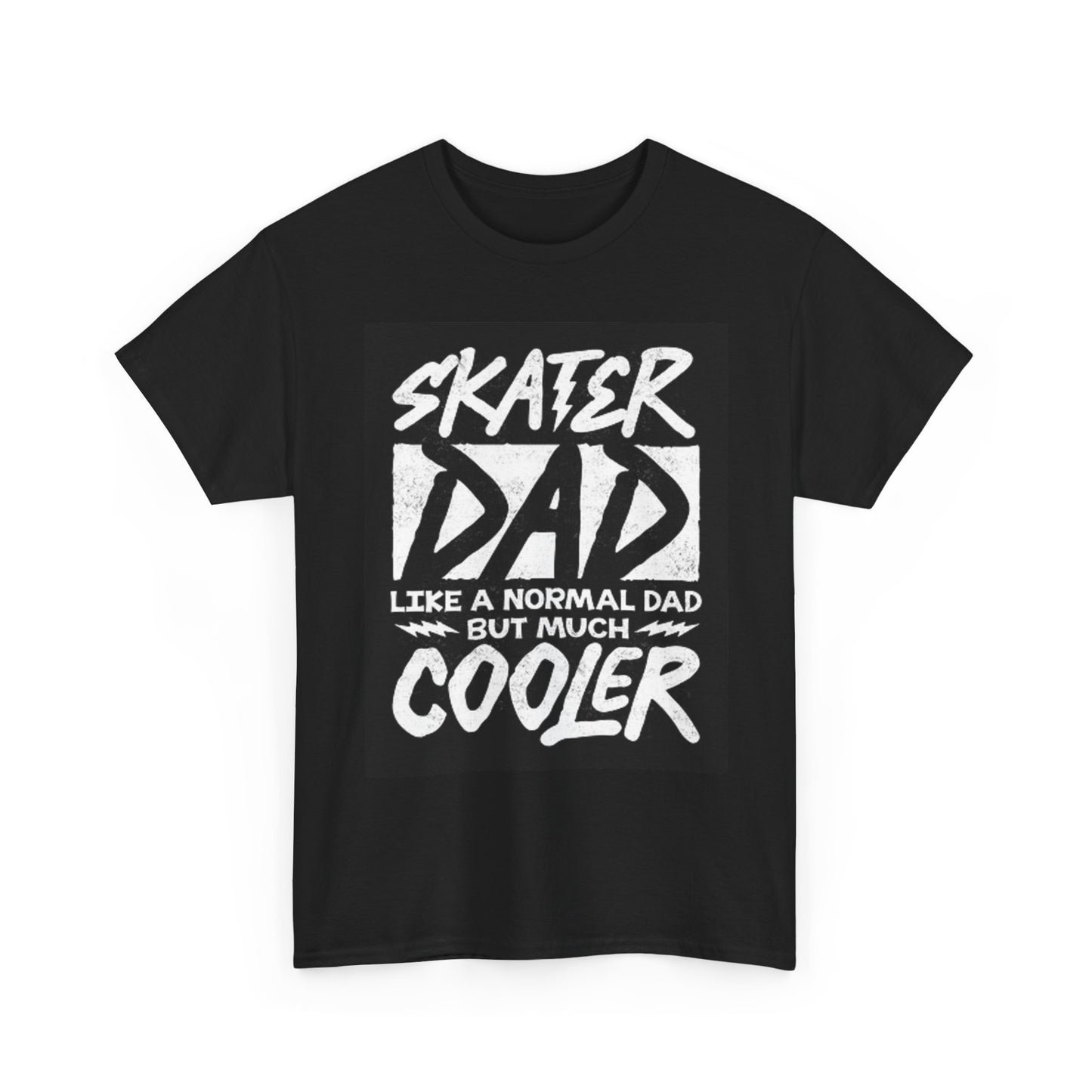 Skater Dad Graphic T Shirt Funny Skateboarding Unisex Heavy Cotton Tee