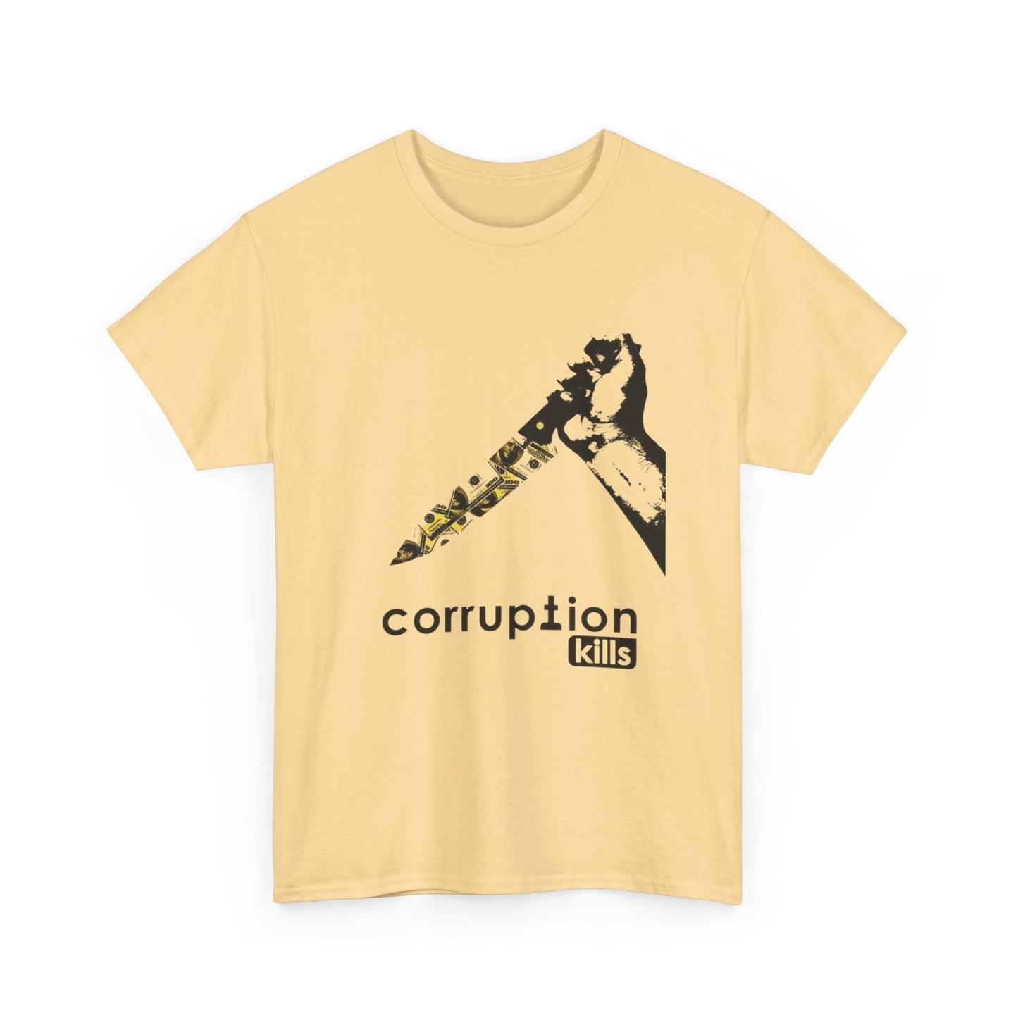 Corruption Kills Graphic T Shirt NEW GIFT Unisex Heavy Cotton Tee