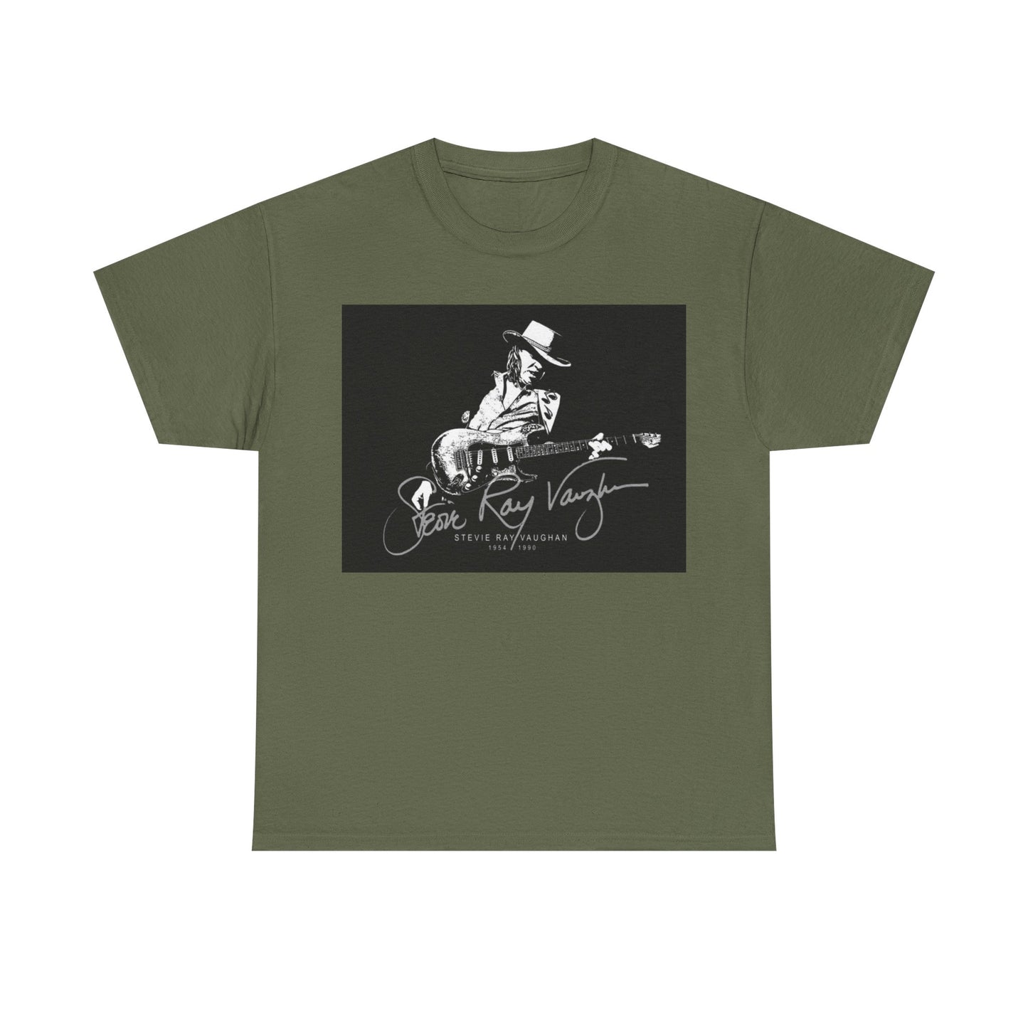 Stevie ray vaughn T-shirt Vintage retro rock album Unisex Heavy Cotton Tee