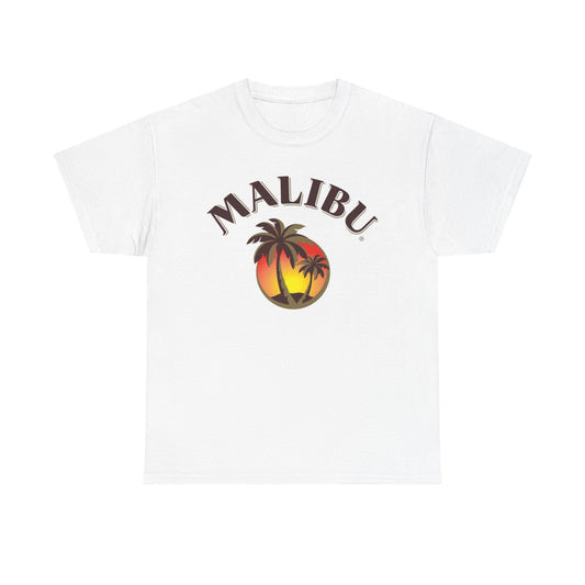 Malibu Rum Graphic T Shirt Vintage Logo Unisex Heavy Cotton Tee