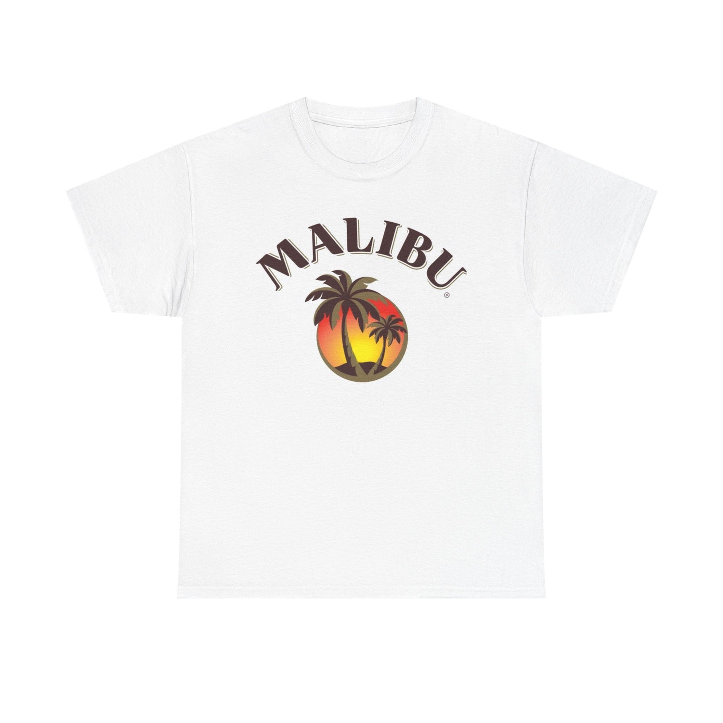 Malibu Rum Graphic T Shirt Vintage Logo Unisex Heavy Cotton Tee
