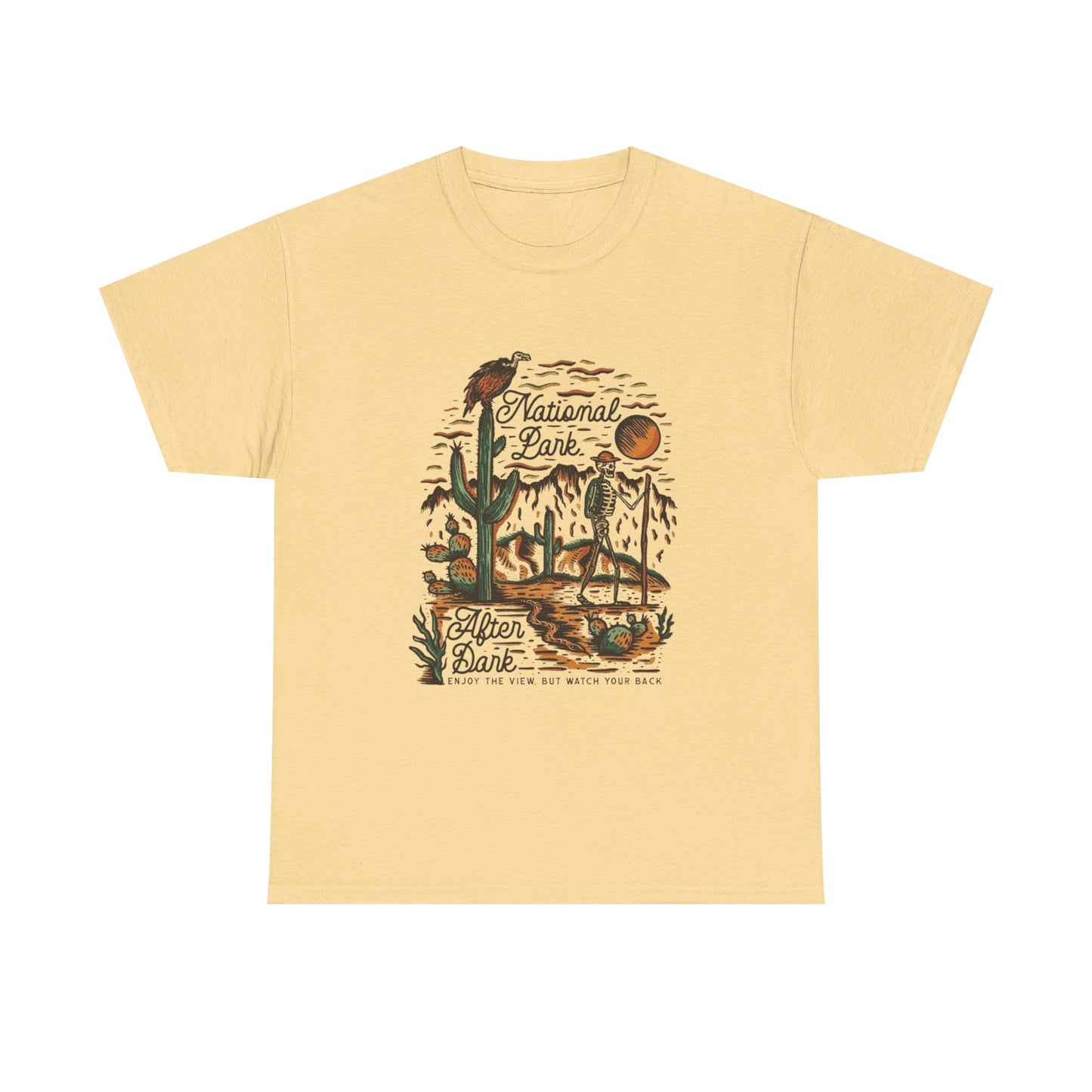 National Park After Dark Graphic T Shirt Unisex Heavy Cotton Tee