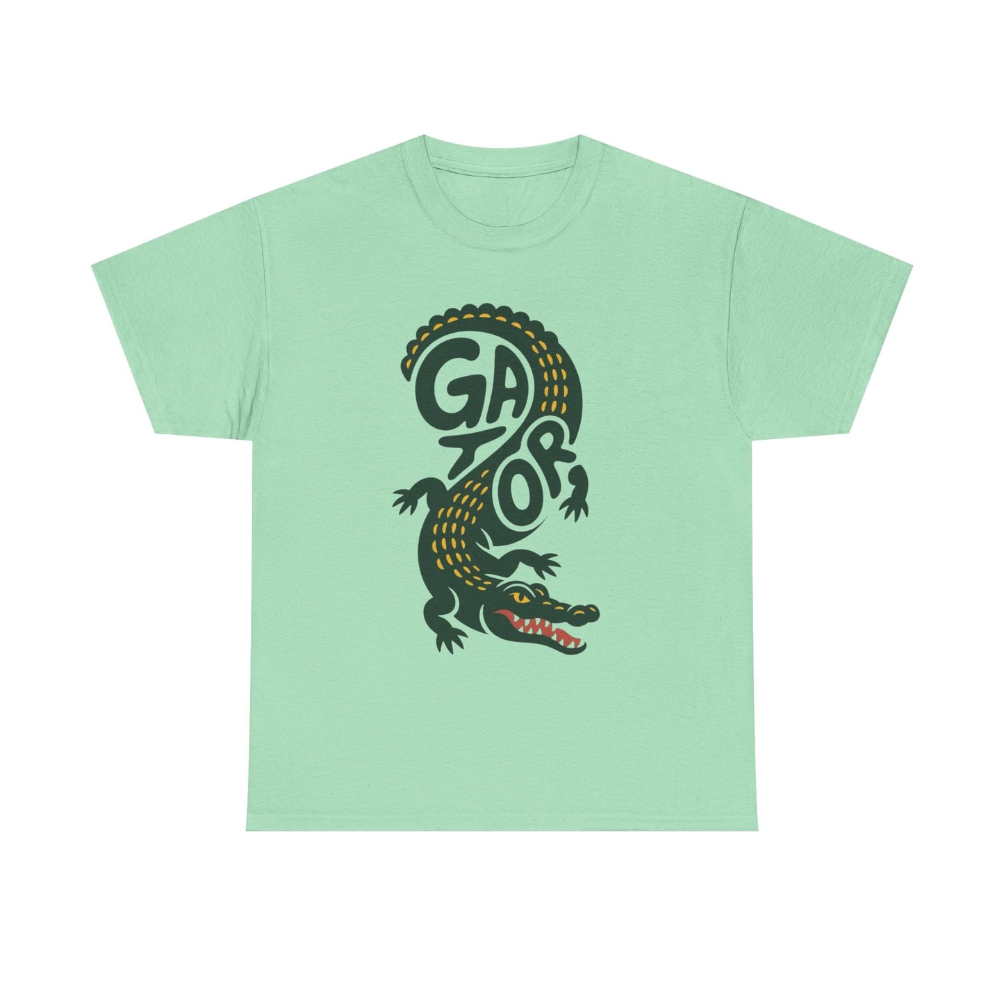 Alligator Graphic T Shirt Unisex Heavy Cotton Tee