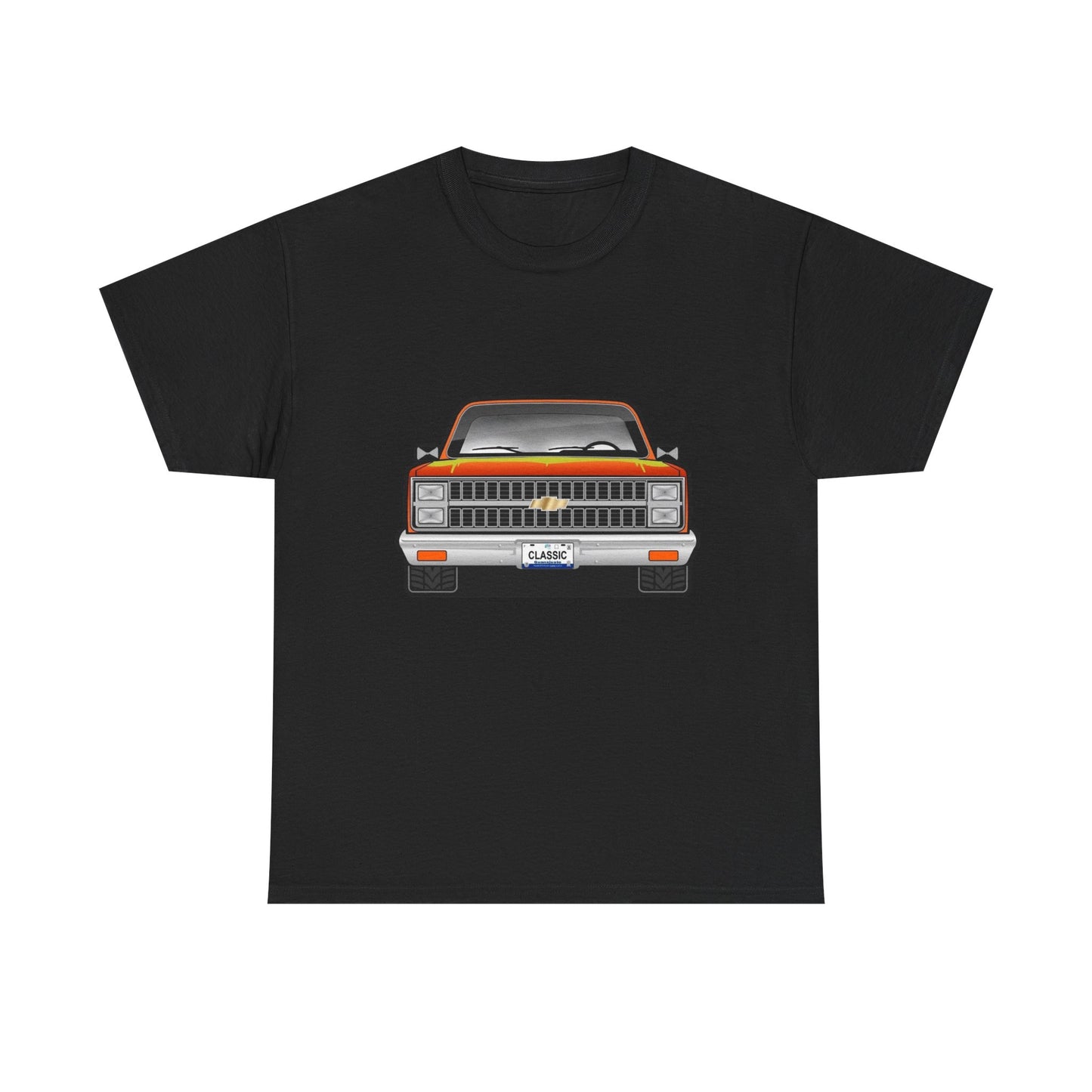 Classic Retro Pickup Truck Graphic T Shirt Unisex Heavy Cotton Tee NEW