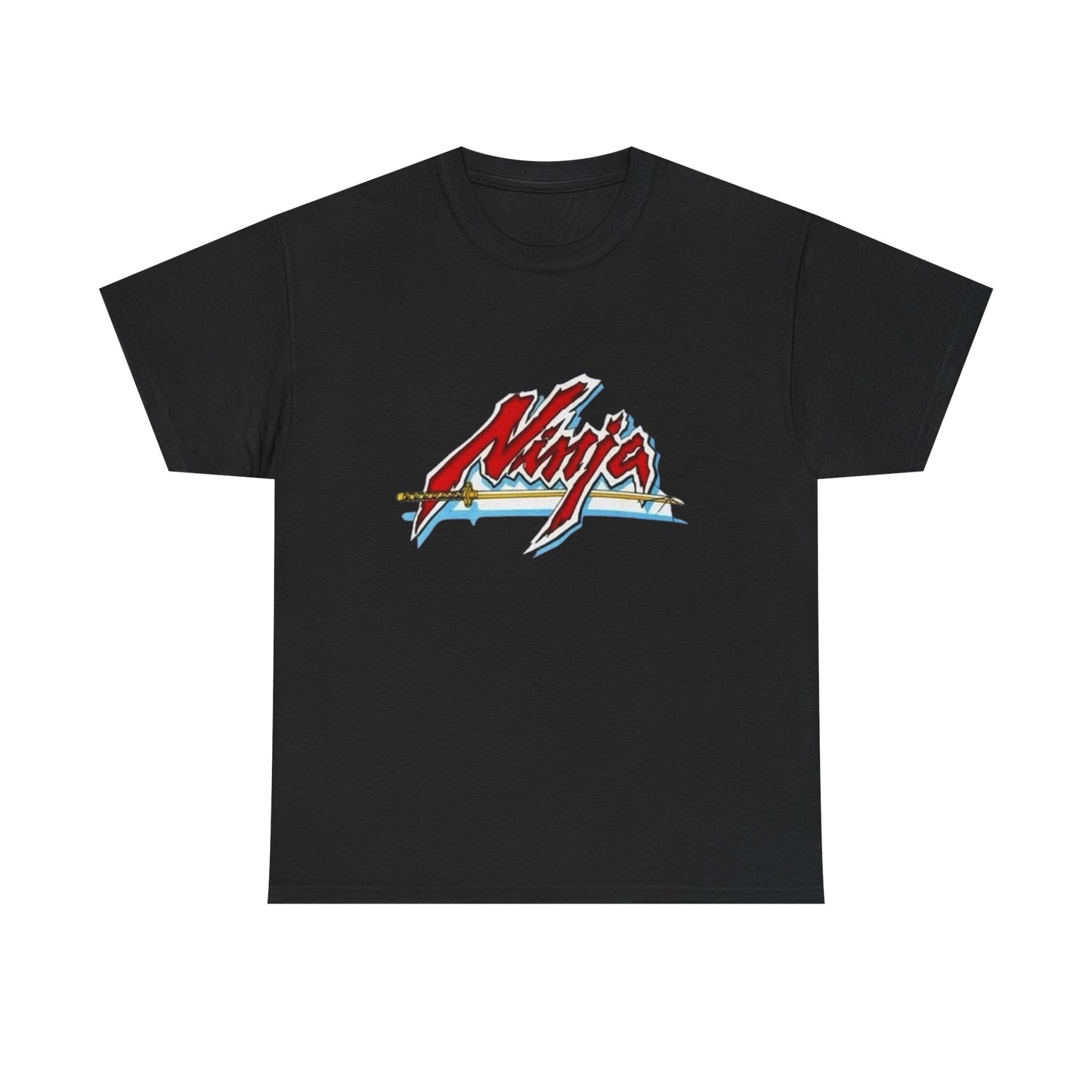 Ninja Samurai Sword Graphic T-Shirt Unisex Heavy Cotton Tee Gift NEW
