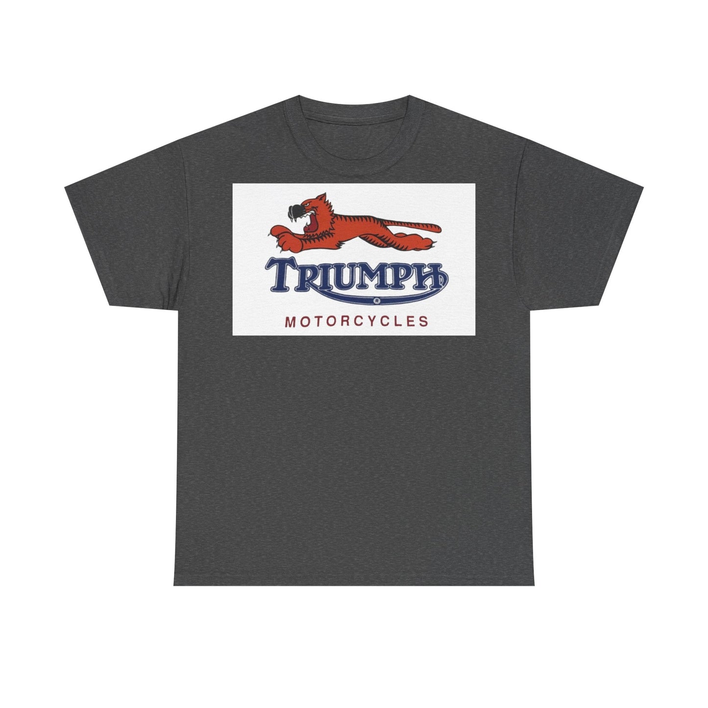 Triumph T-shirt vintage motorcycles nostalgia Tiger Unisex Heavy Cotton Tee