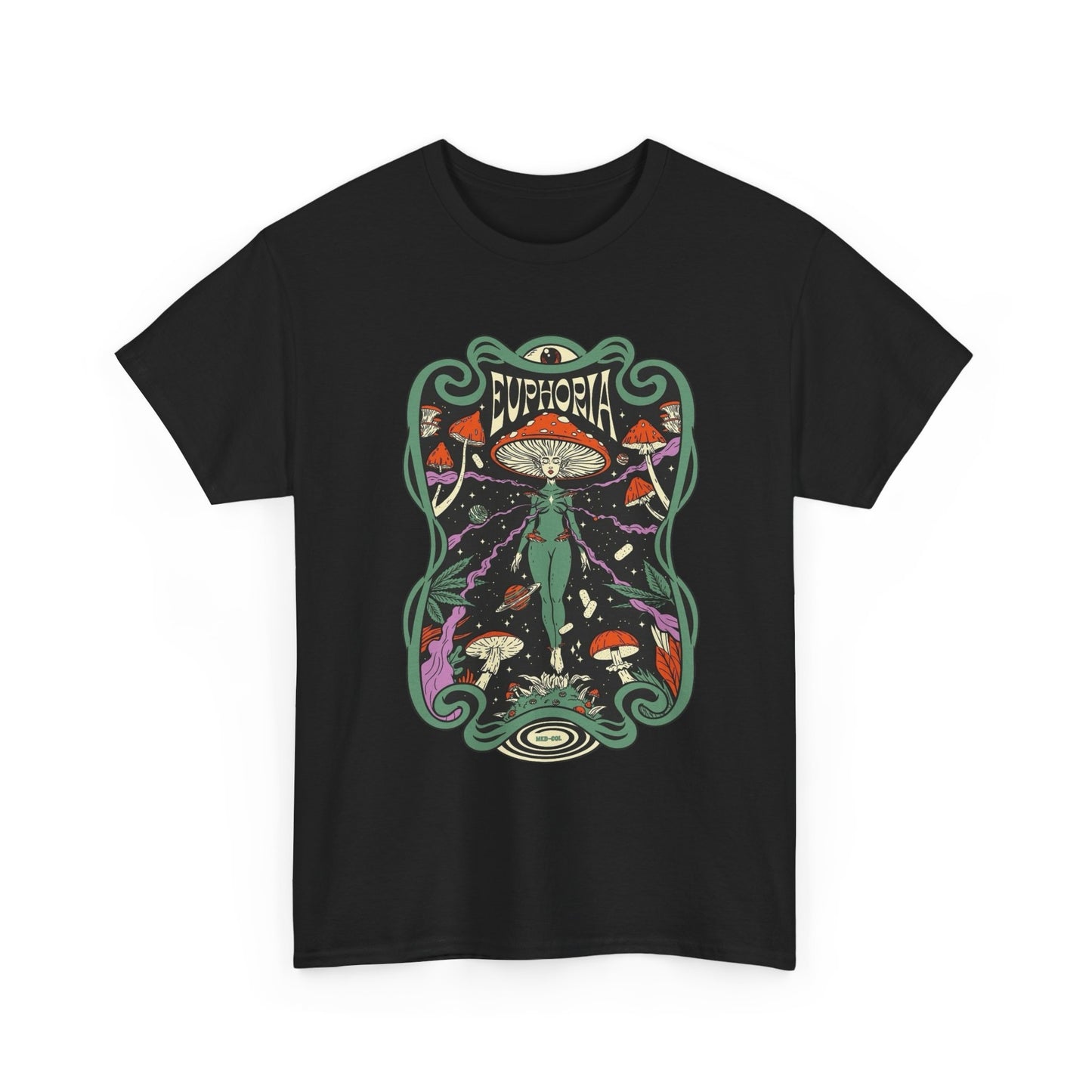 Euphoria Trippy Vibes Graphic T Shirt NEW Unisex Heavy Cotton Tee