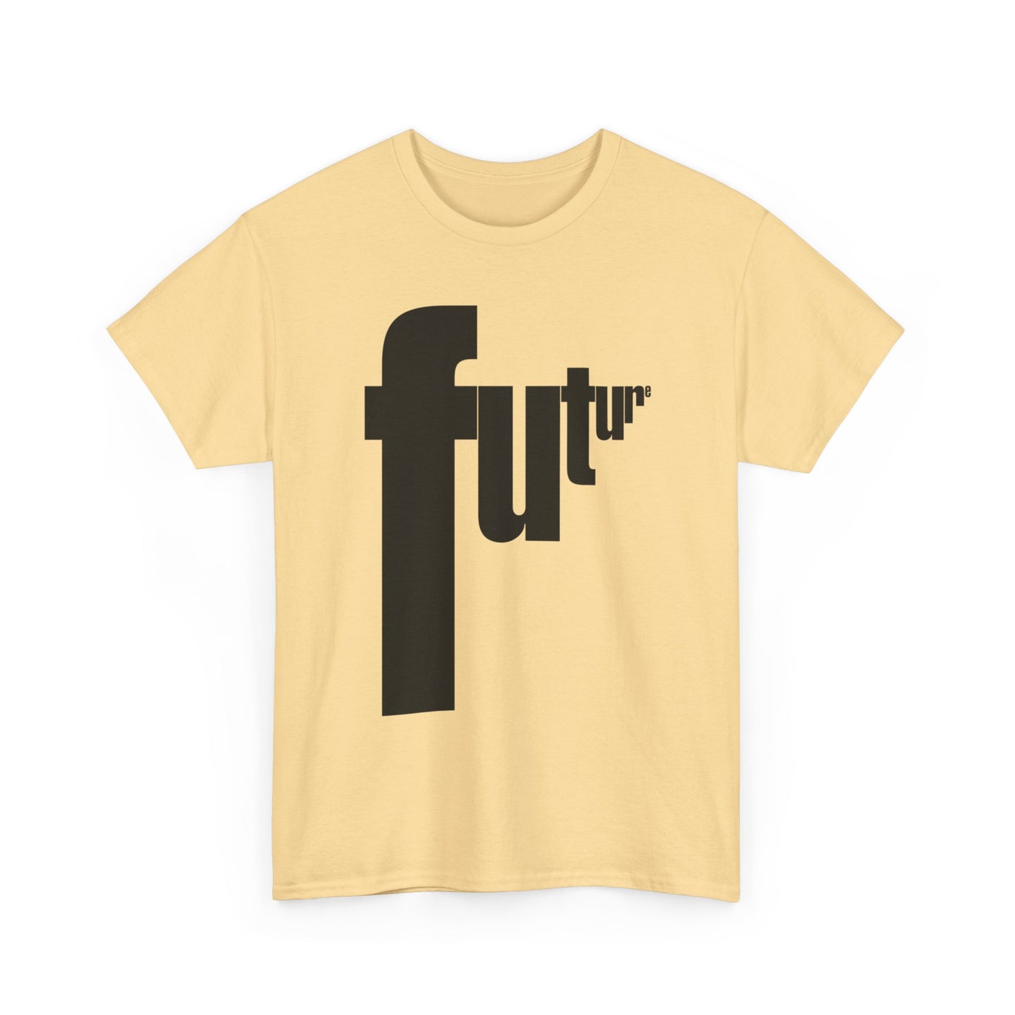 Future Retro Lettering Graphic T Shirt Unisex Heavy Cotton Tee