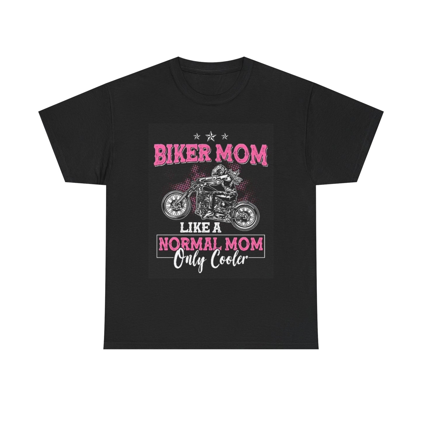 Biker Mom Graphic T Shirt Motorcycles Unisex Heavy Cotton Tee