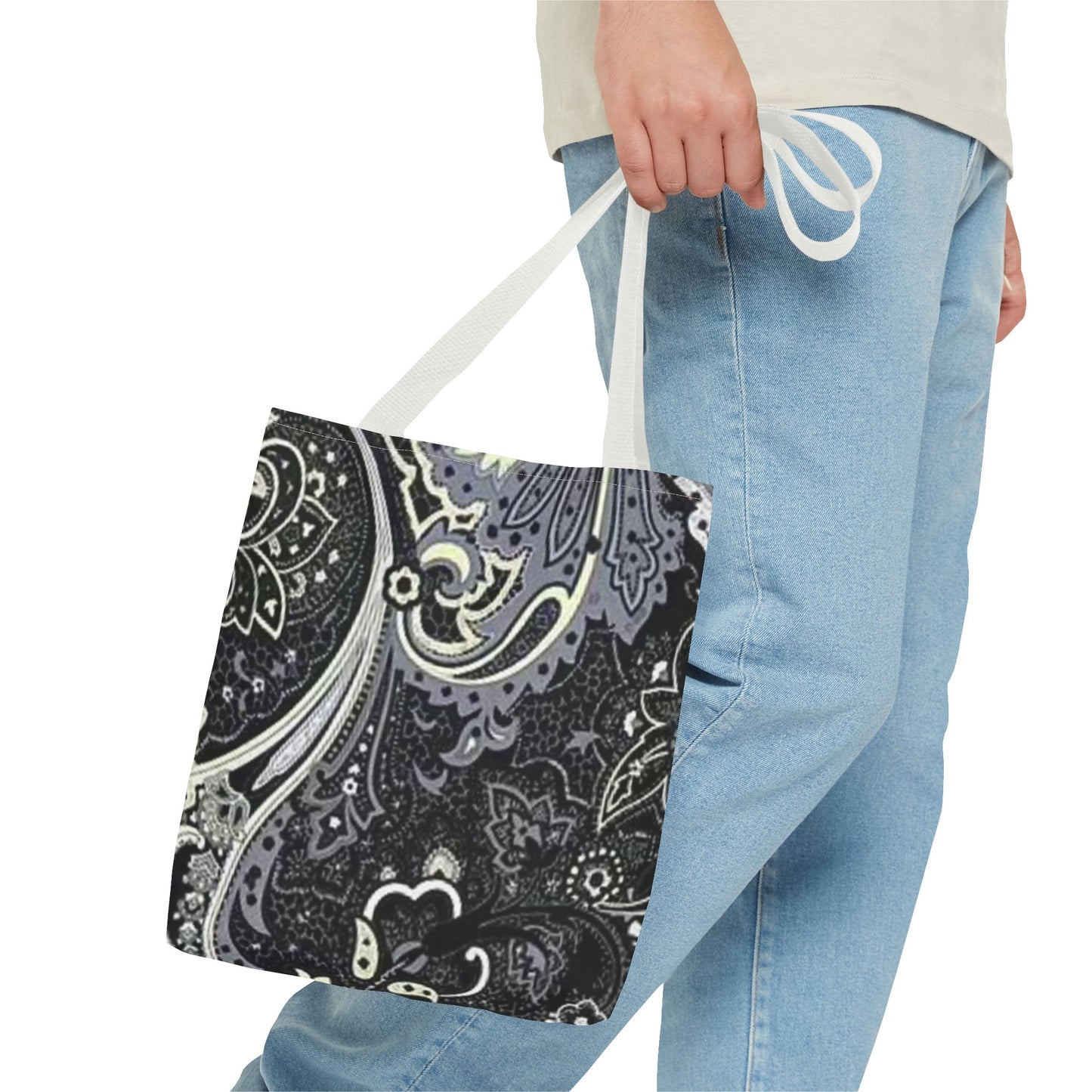 Black And Silver Pattern BRAND NEW Tote Bag (AOP)