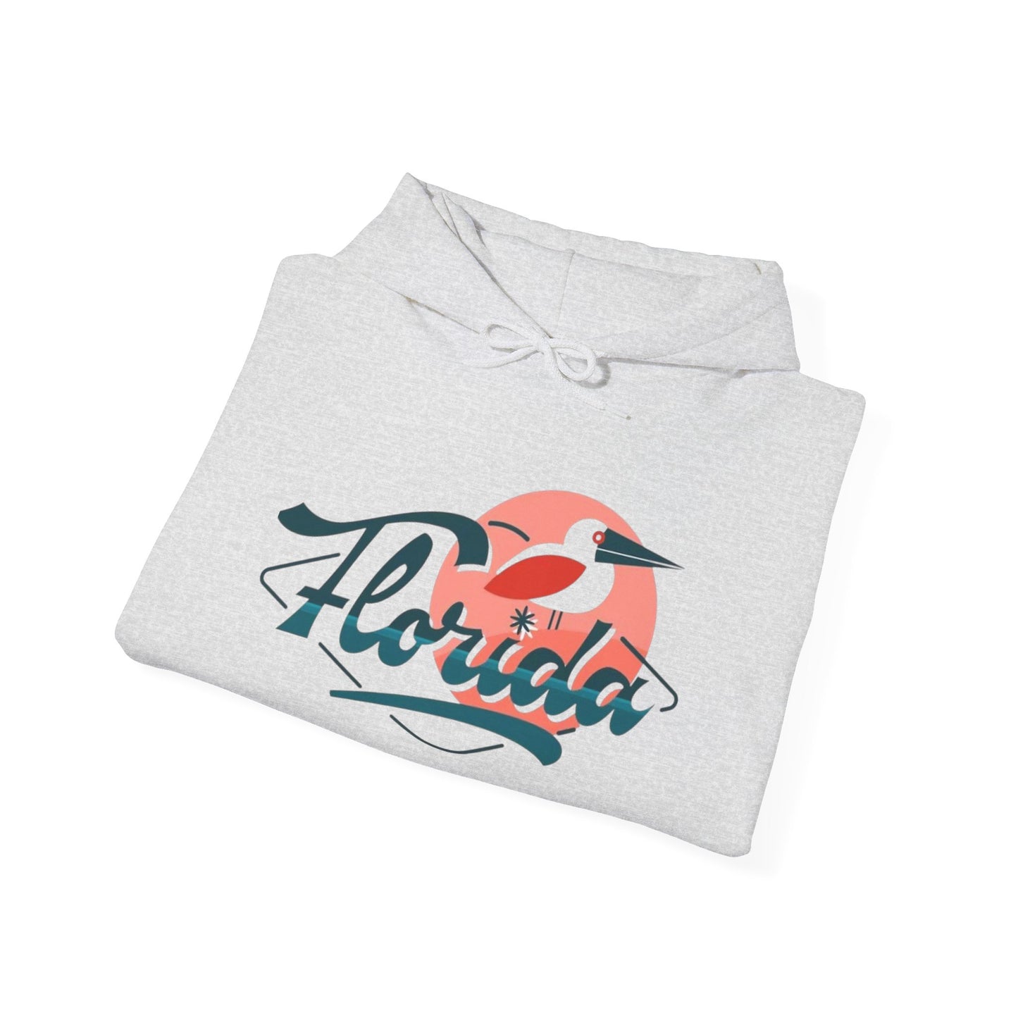 Florida Pelican Graphic Hoodie NEW Tropical Unisex Heavy Blend Hooded Sweatshirt
