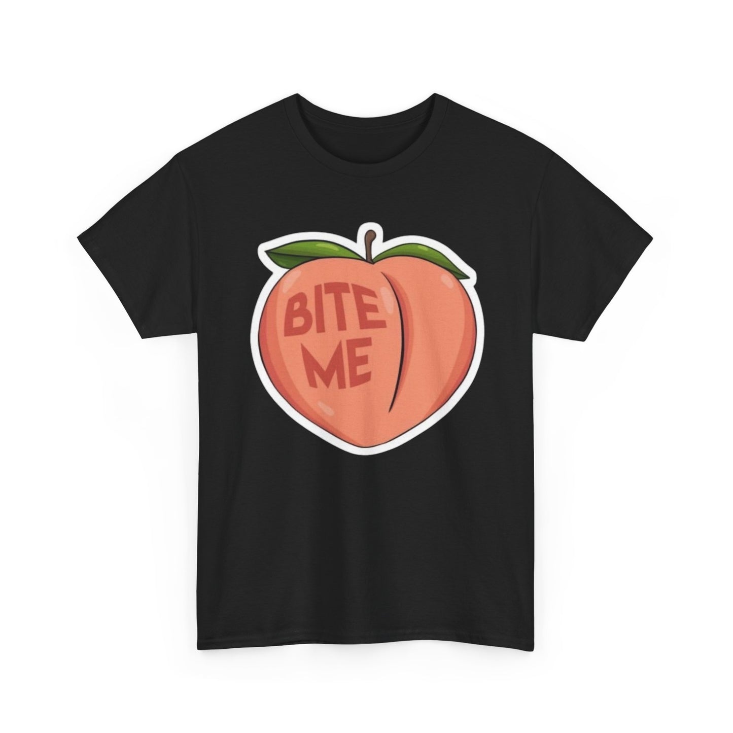 Bite Me Funny Graphic T-Shirt Unisex Heavy Cotton Tee Gift