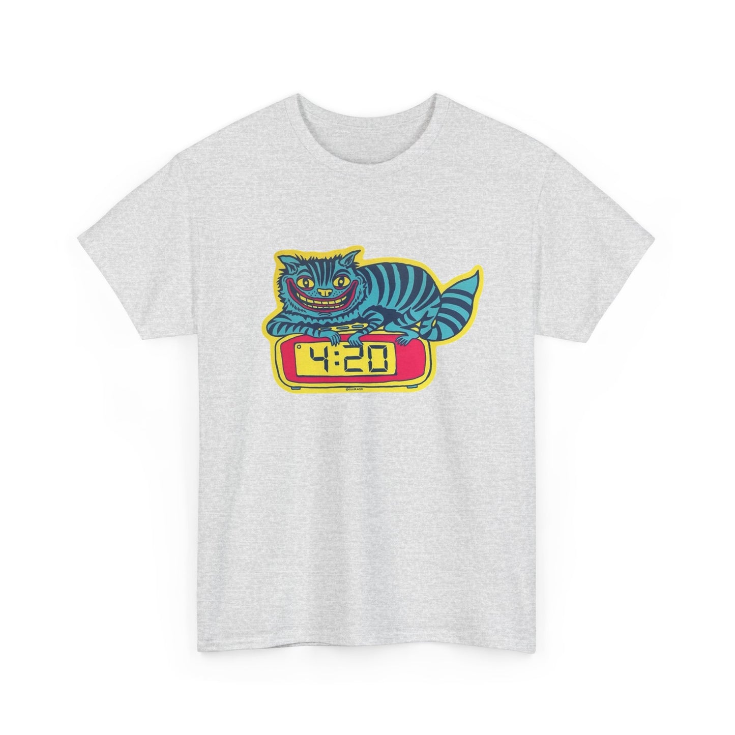 420 Cat Alarm T-Shirt NEW Gift Unisex Heavy Cotton Tee