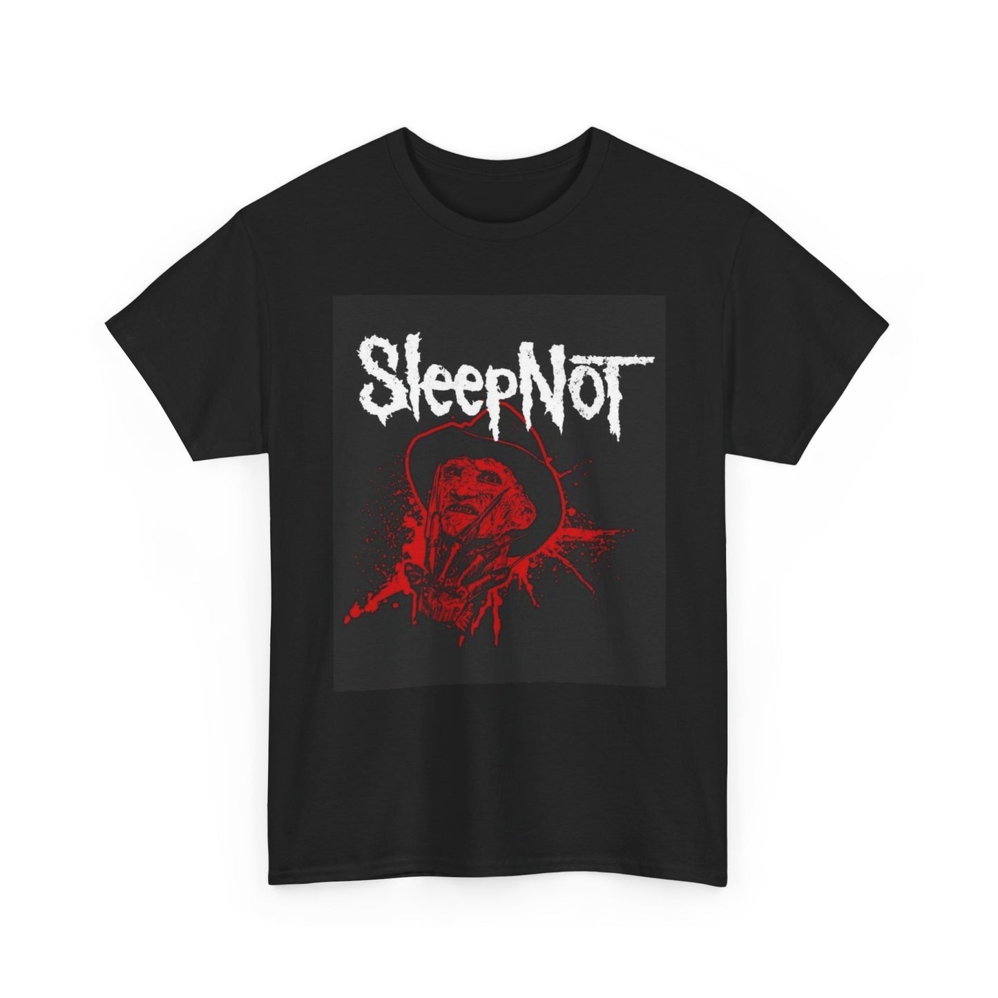Sleep not Funny Graphic T Shirt Freddy Kruger Unisex Heavy Cotton Tee
