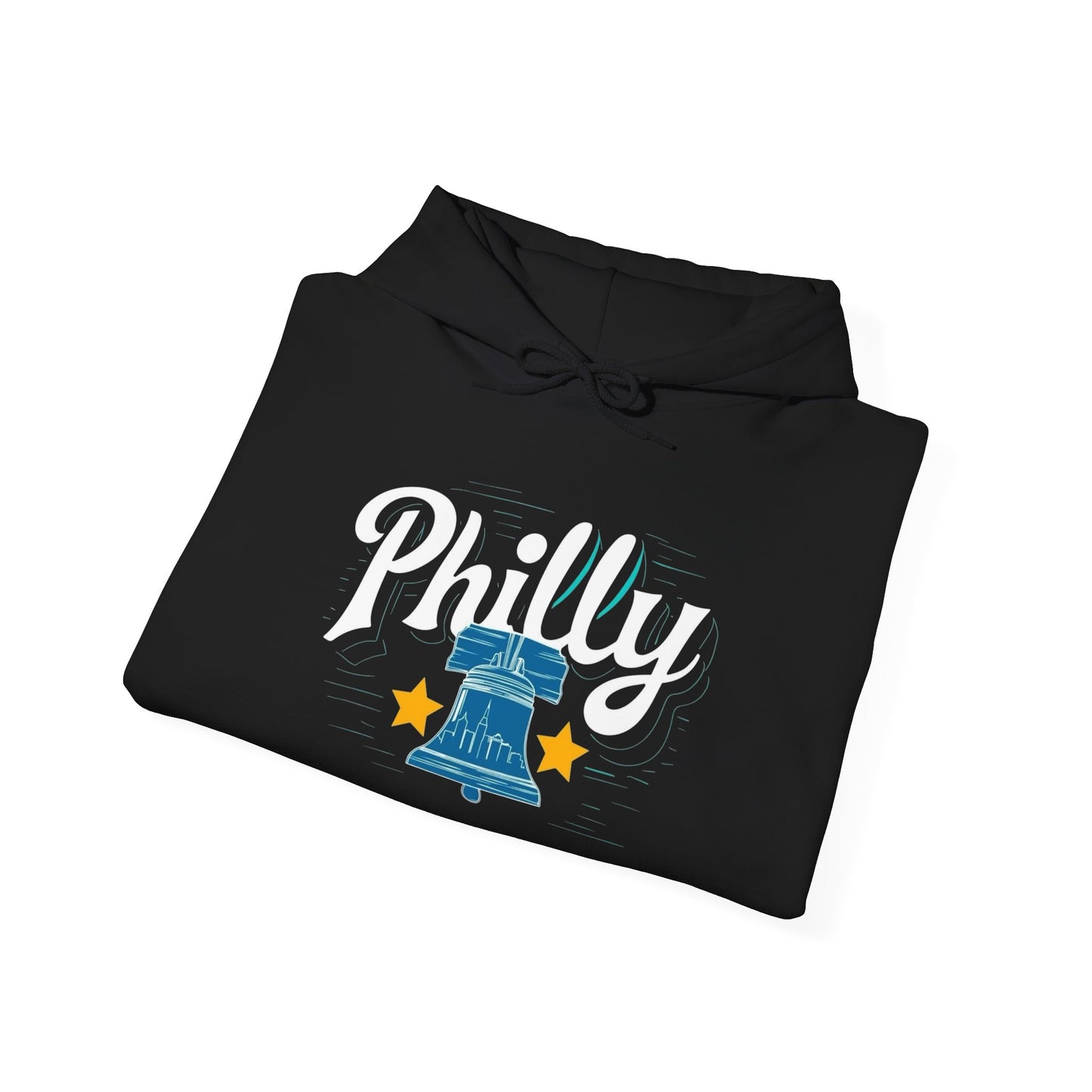 Philly City Retro Graphic Hoodie Unisex Heavy Blend™ Hooded Sweatshirt