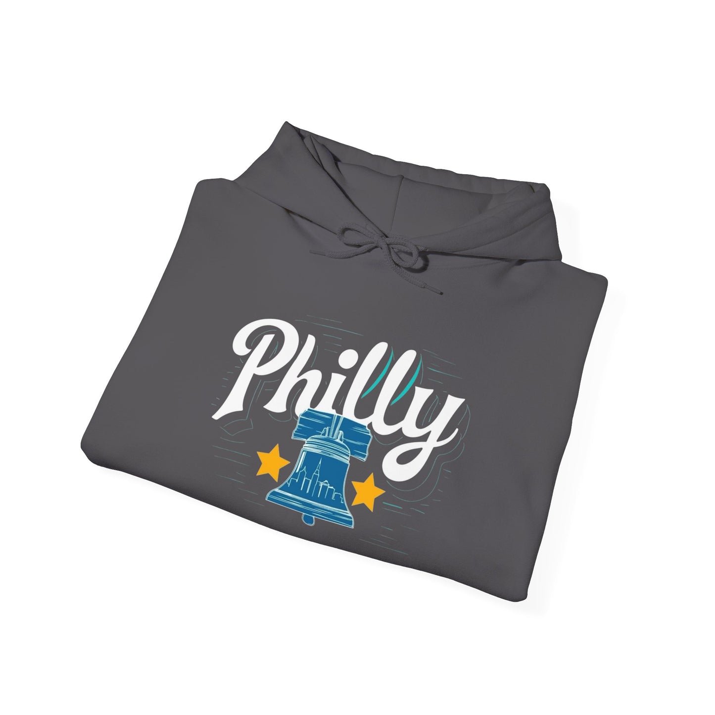 Philly City Retro Graphic Hoodie Unisex Heavy Blend™ Hooded Sweatshirt