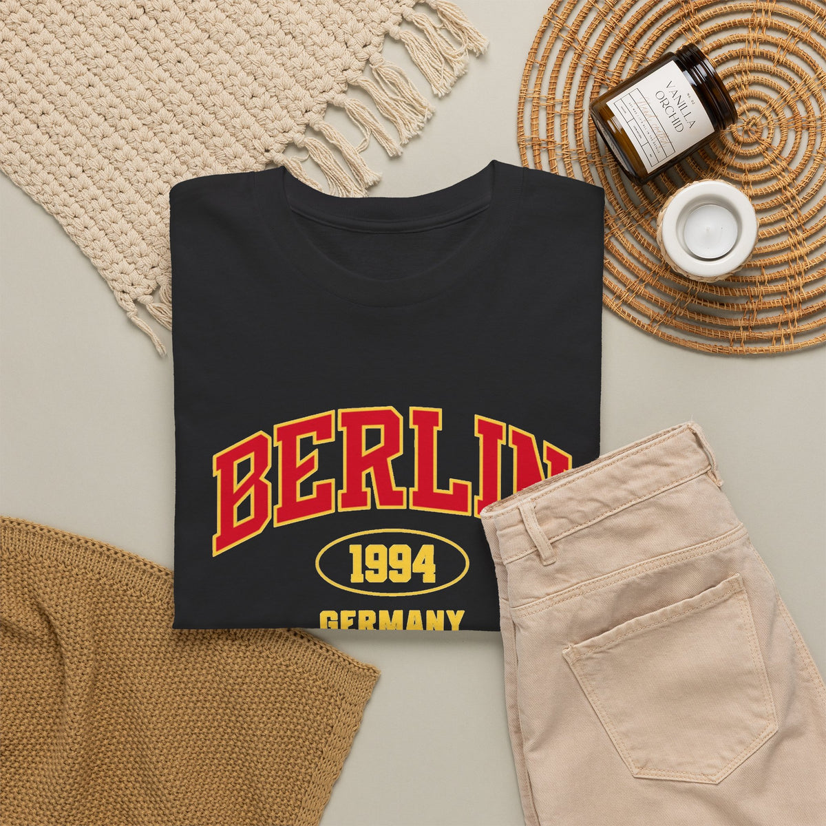 Berlin Germany Graphic T Shirt Men's Classic Heavy Cotton Tee