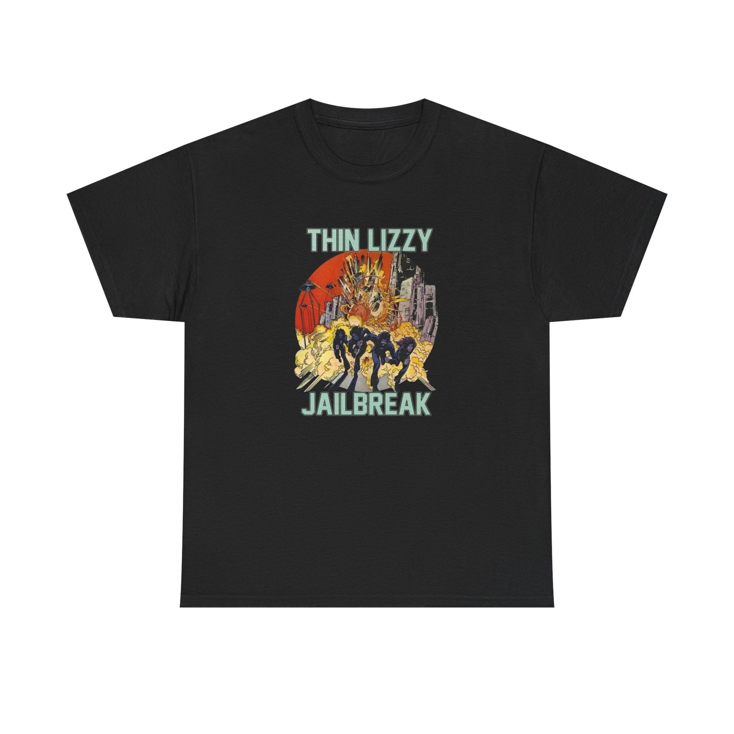 Thin Lizzy Vintage Rock Graphic T Shirt Unisex Heavy Cotton Tee