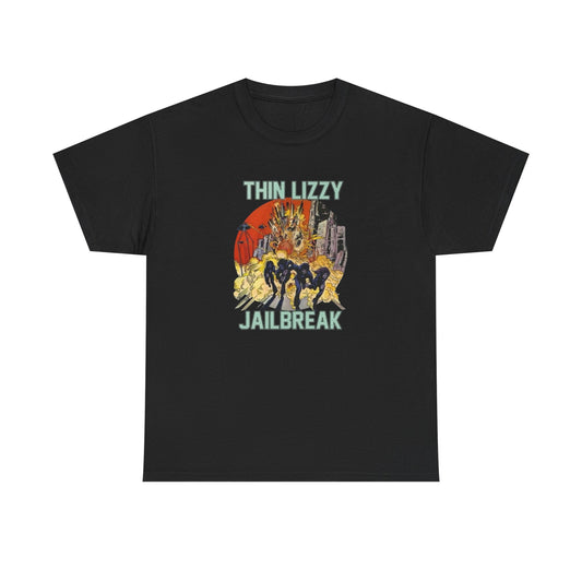 Thin Lizzy Vintage Rock Graphic T Shirt Unisex Heavy Cotton Tee