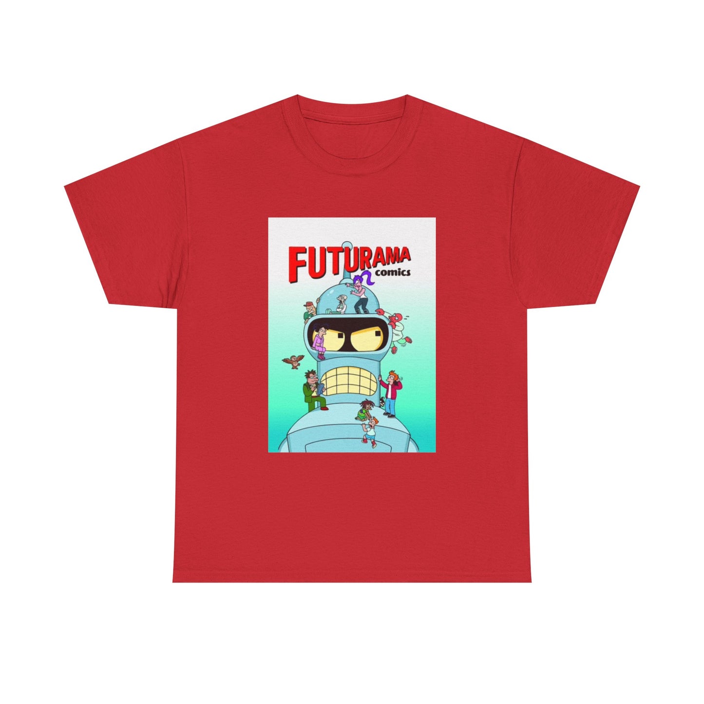 Futurama Shirt Bender Tv Series Graphic Funny Cartoon Unisex Heavy Cotton Tee