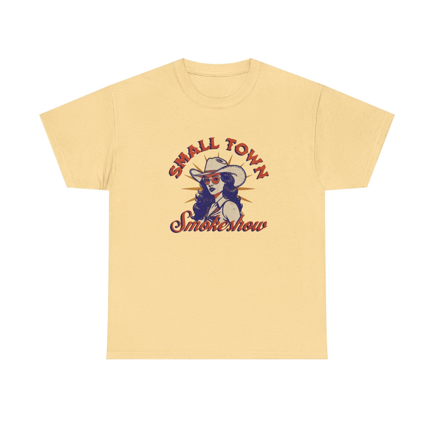 Small Town Smoke show Graphic T Shirt ALL SIZES Tee Unisex Heavy Cotton
