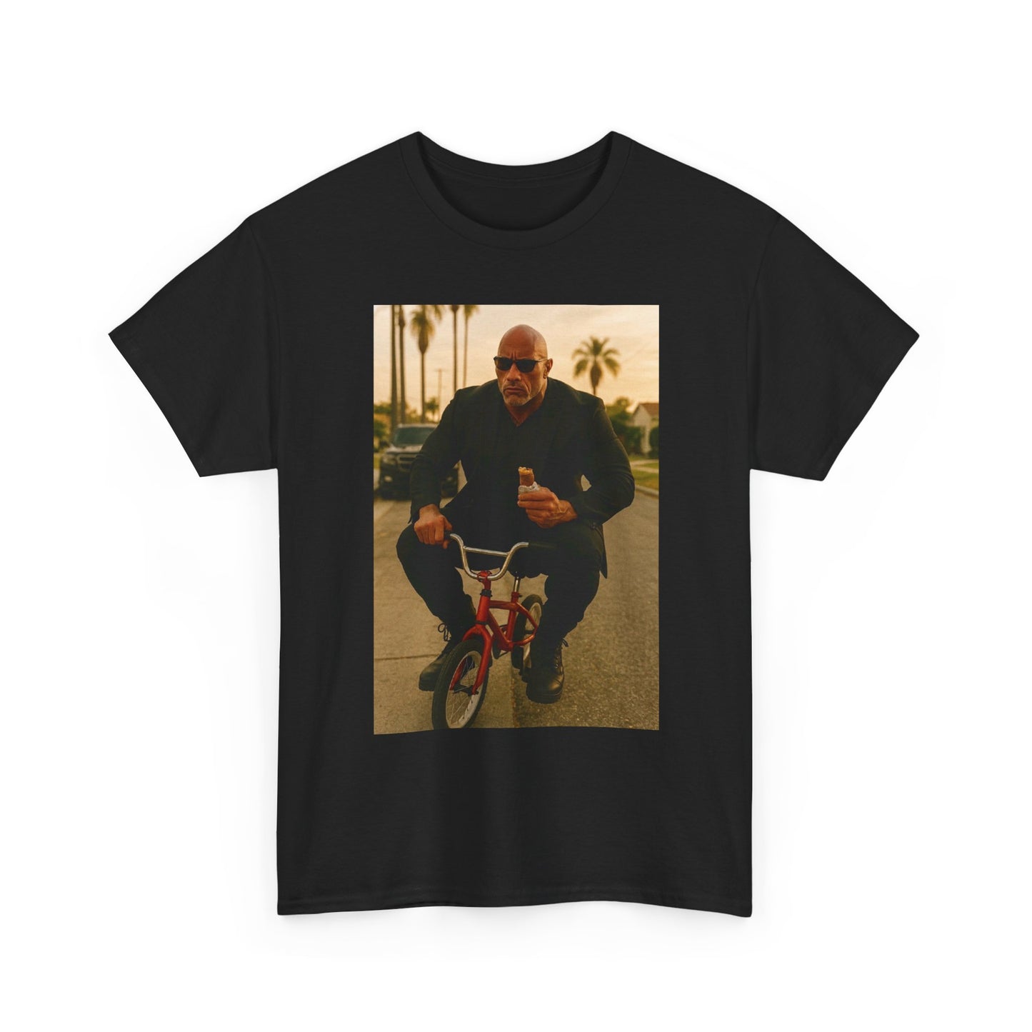 The Rock Funny Graphic T Shirt Humor Wrestling Unisex Heavy Cotton Tee
