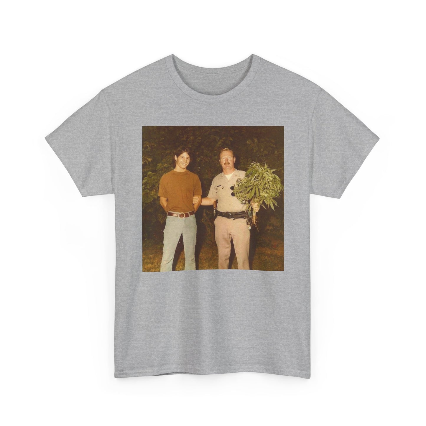 Hilarious T Shirt Funny Vintage Weed Bust 70s Comedy Happy Unisex Heavy Cotton