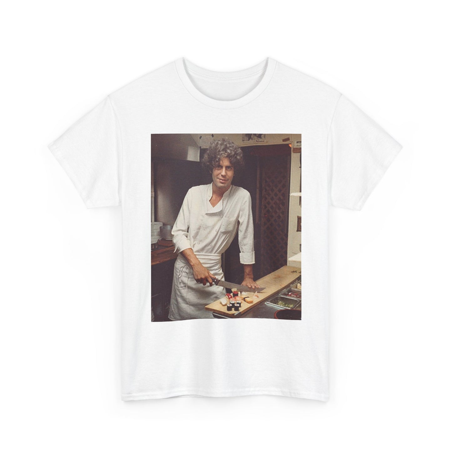 Anthony Bourdain Shirt Vintage New York Chef Legend Unisex Heavy Cotton Tee