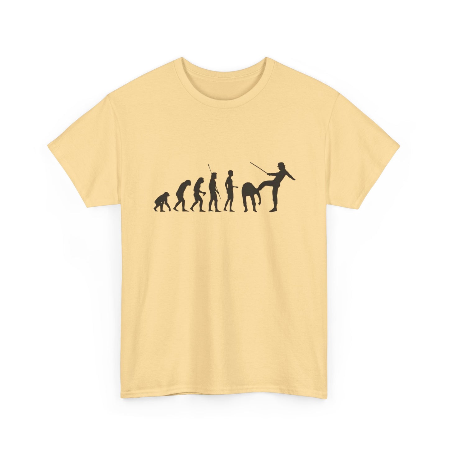 Funny Evolution Chart T-Shirt Unisex Heavy Cotton Tee Gift New