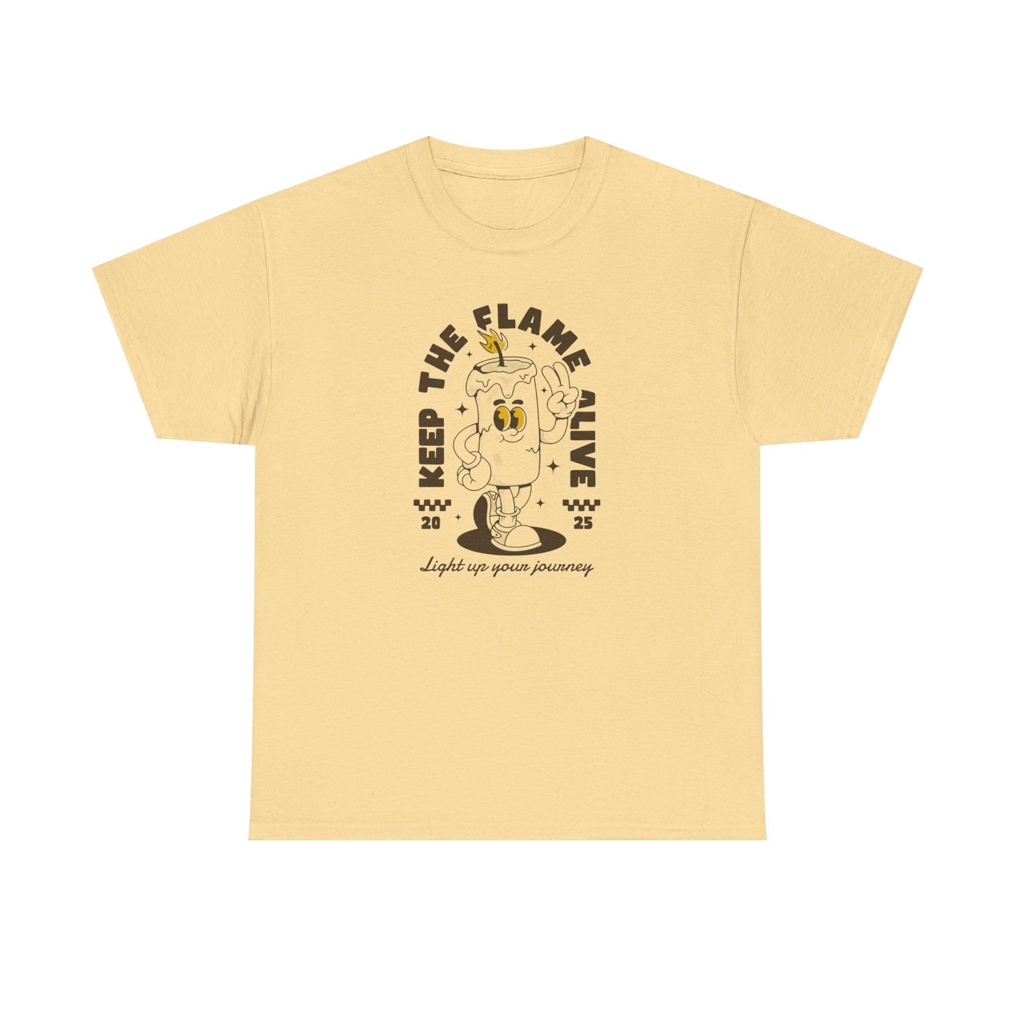 Keep The Flame Alive Graphic T-Shirt Comfy Cotton Tee Brand NEW