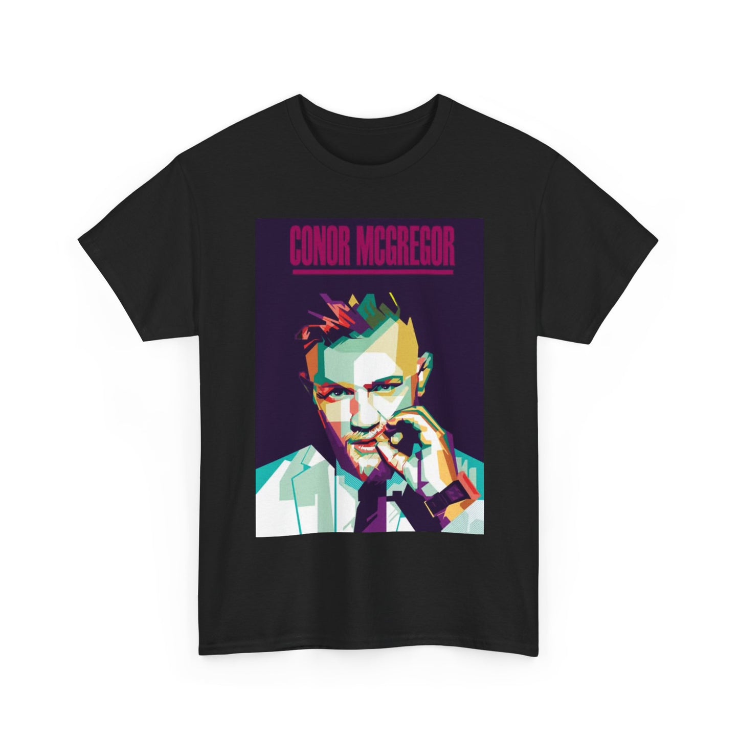 Conor Mcgregor Tshirt UFC MMA Retro Poster Fighting Unisex Heavy Cotton Tee