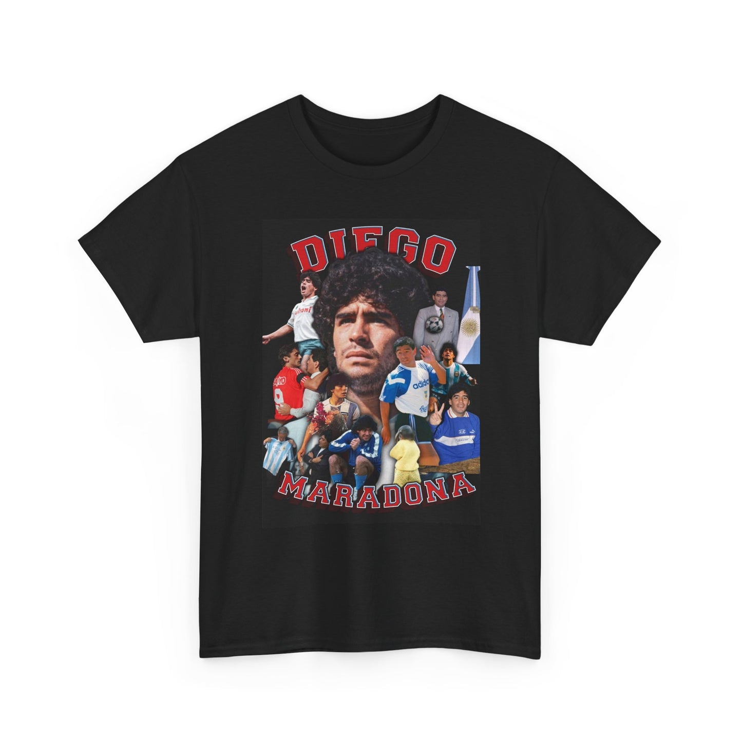 Diego Maradona Graphic T Shirt Vintage Football Soccer Unisex Heavy Cotton Tee