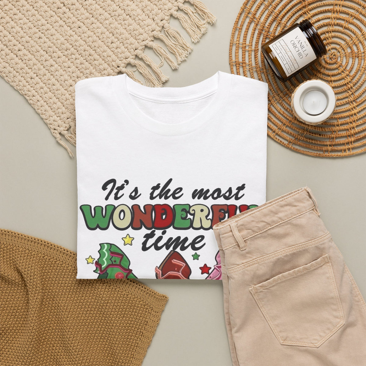 Christmas Tree Trio “Most Wonderful Time of the Year” T-Shirt Men's Graphic Tee