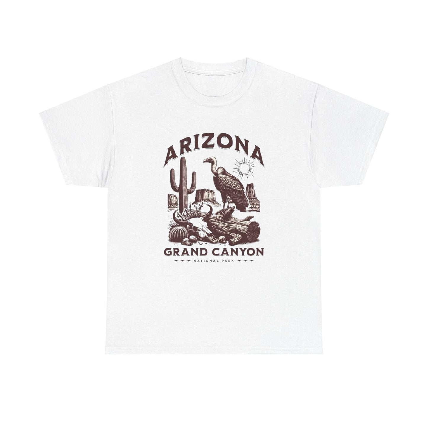 Arizona Grand Canyon Graphic T Shirt Unisex Heavy Cotton Tee