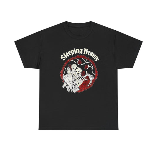 Sleeping Beauty Graphic T Shirt Unisex Heavy Cotton Tee NEW