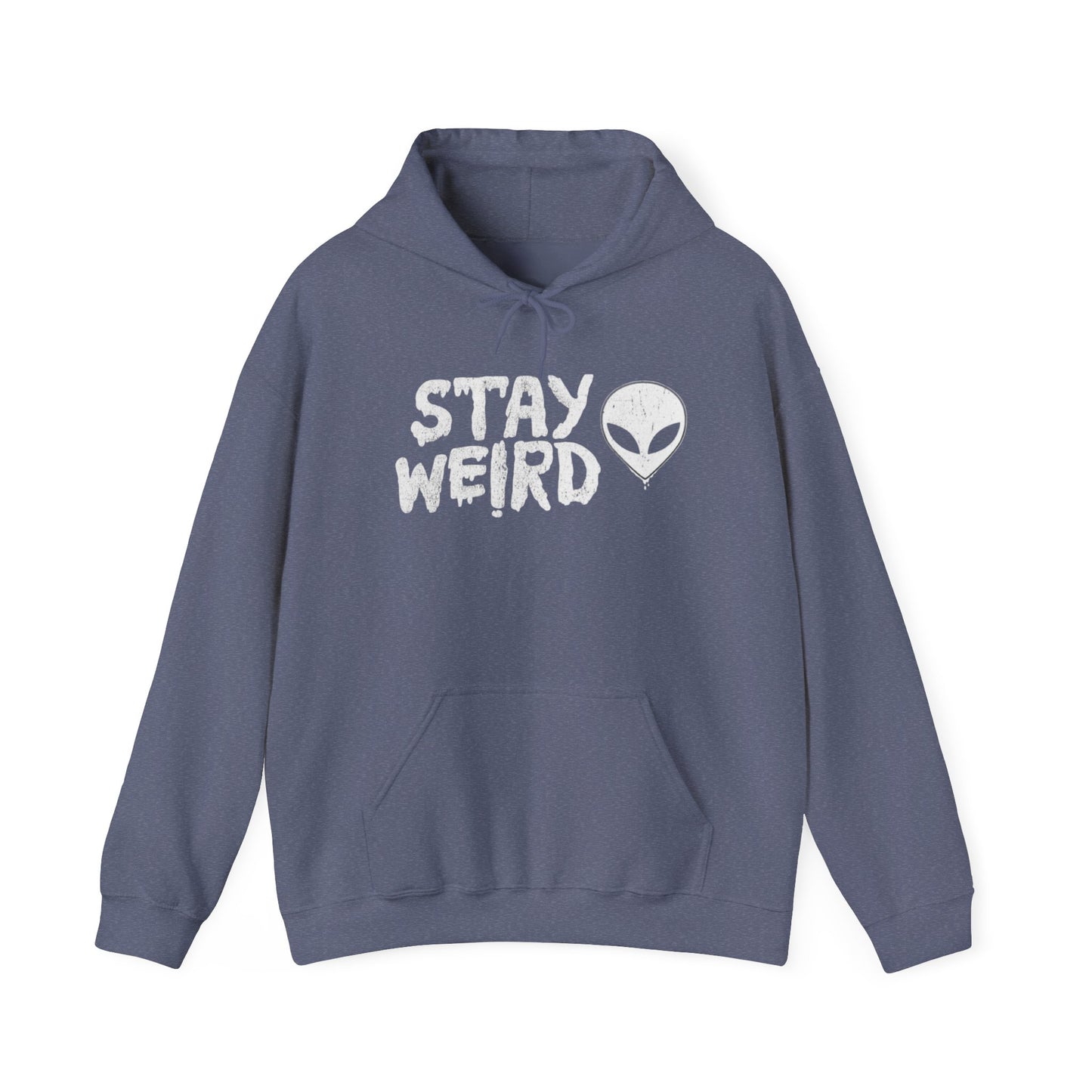 Stay Weird Funny Aliens Graphic Hoodie Unisex Heavy Blend™ Hooded Sweatshirt
