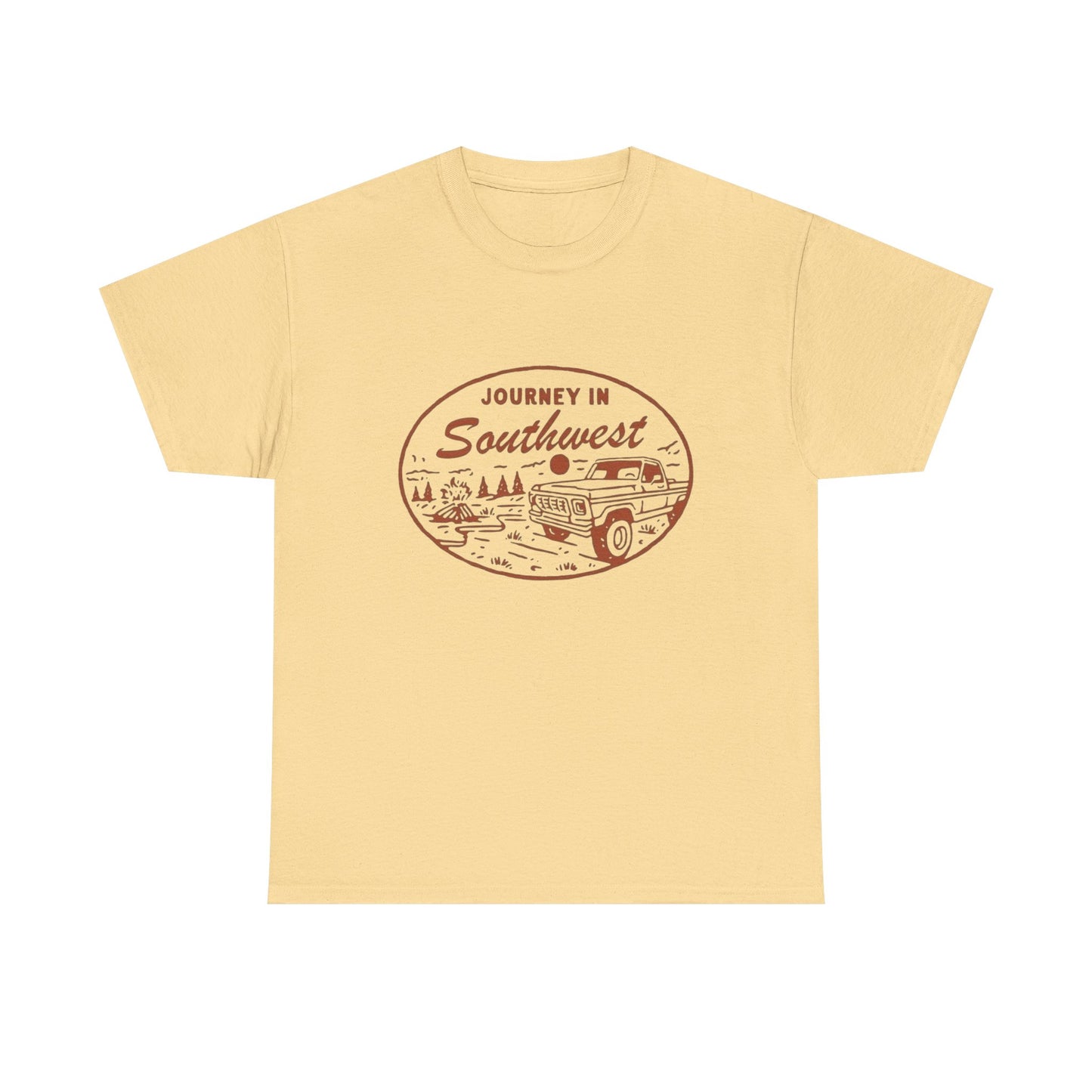 Journey In Southwest Graphic T Shirt Unisex Heavy Cotton Tee
