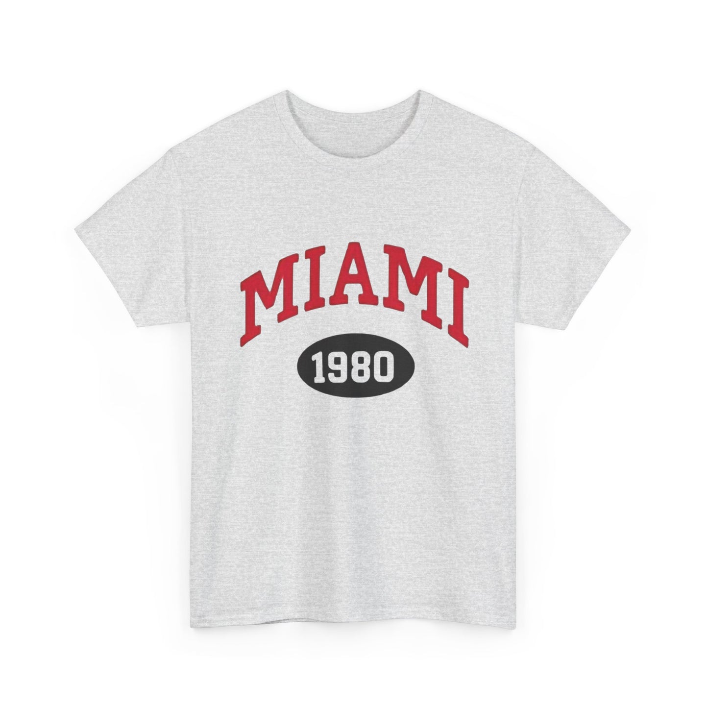 Miami 1980's Graphic T Shirt NEW Unisex Heavy Cotton Tee