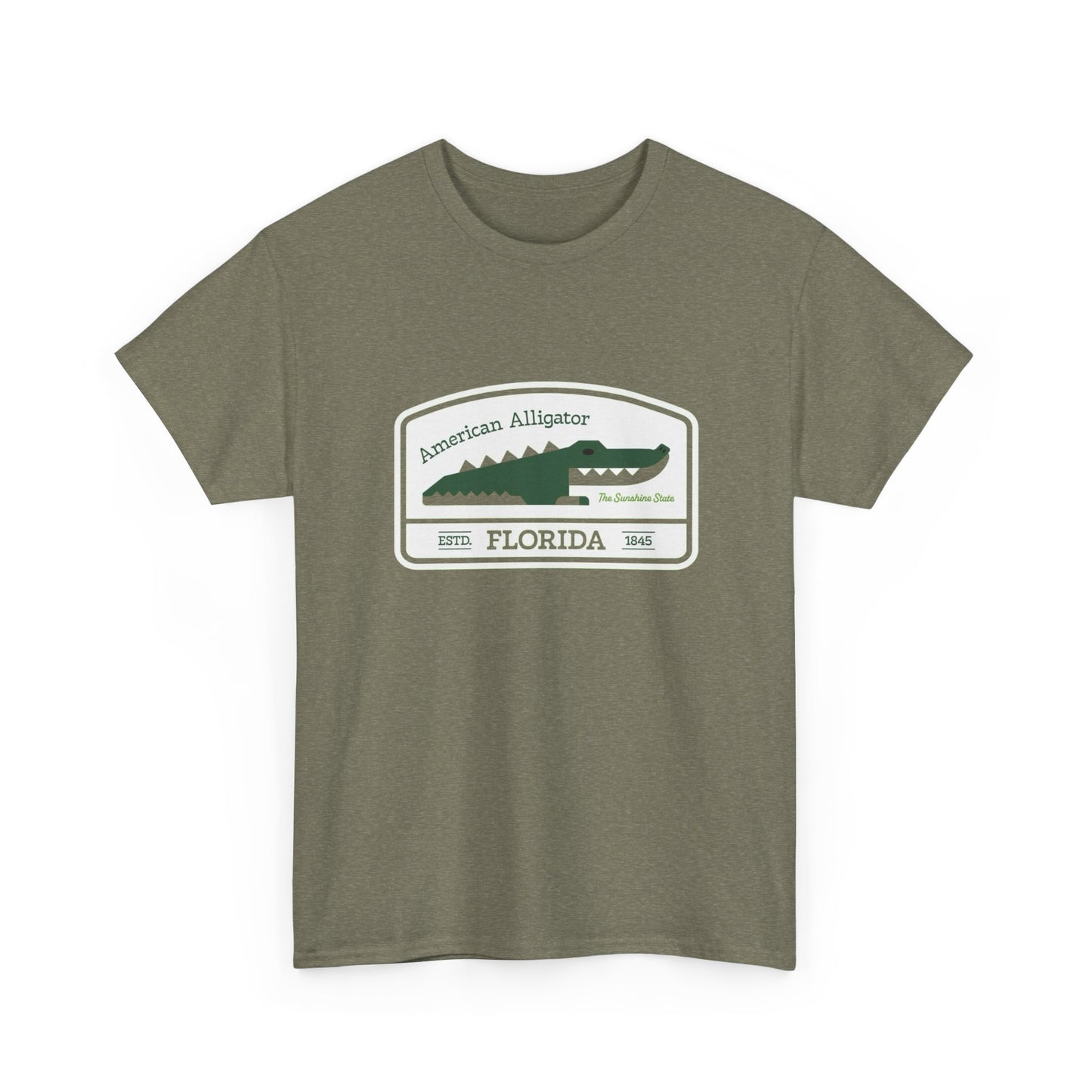 American Alligator Graphic T Shirt Heavy Cotton Tee