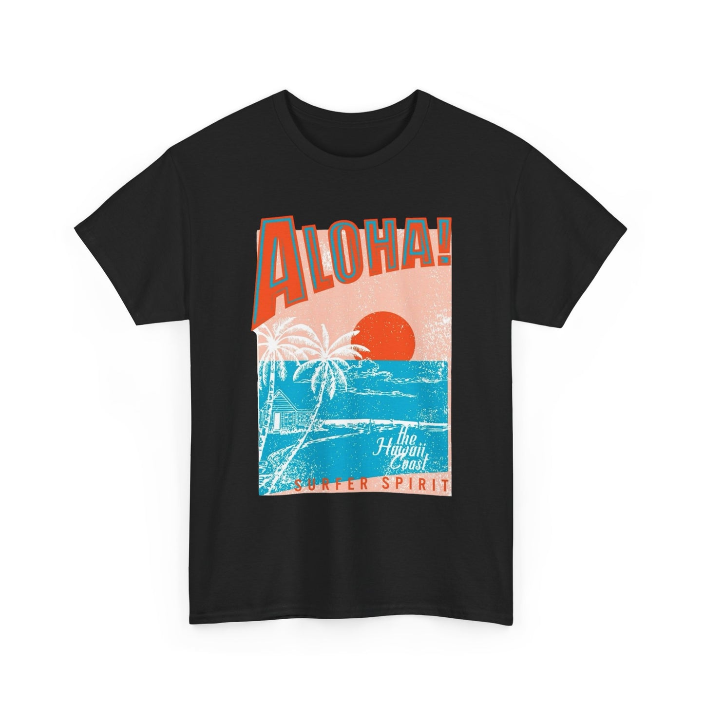 Aloha State Of Mind Graphic T Shirt ADULT NEW Unisex Heavy Cotton Tee