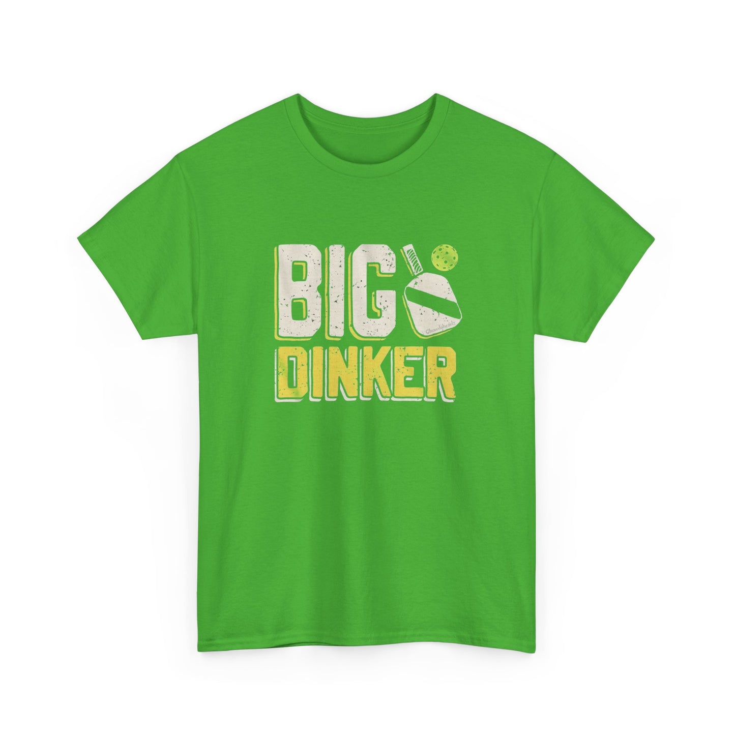 Big Dinker Pickle Ball Graphic T Shirt NEW Unisex Heavy Cotton Tee