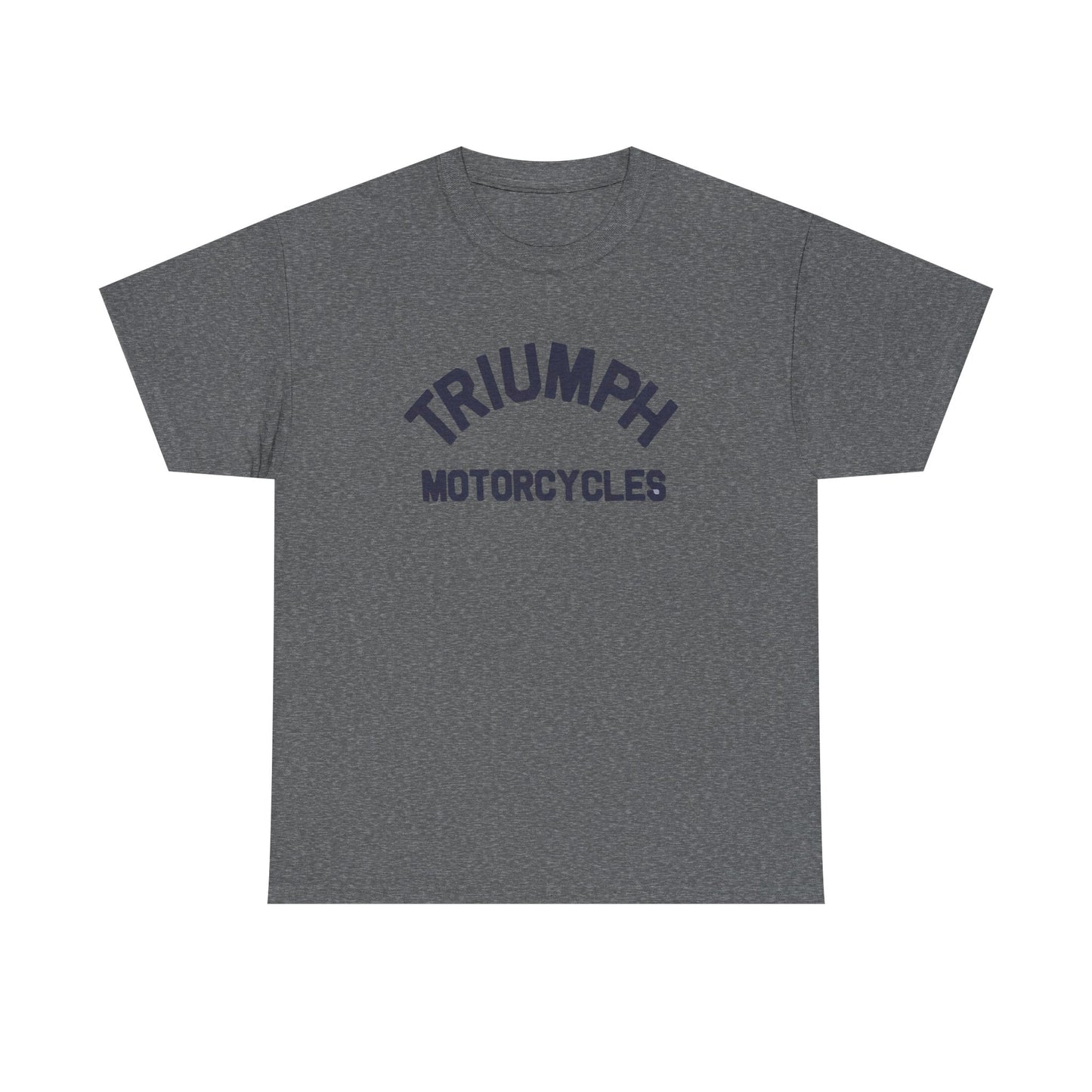 Triumph Motorcycles Tshirt Vintage Logo Classic Fit Unisex Heavy Cotton Tee