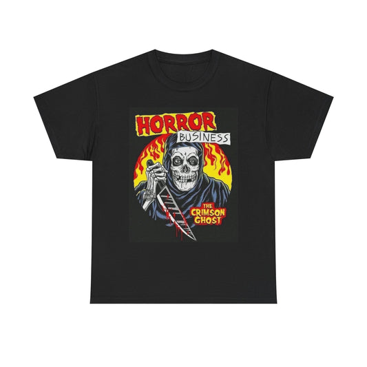 The Crimson Ghost Horror Business Graphic T Shirt Unisex Heavy Cotton Tee