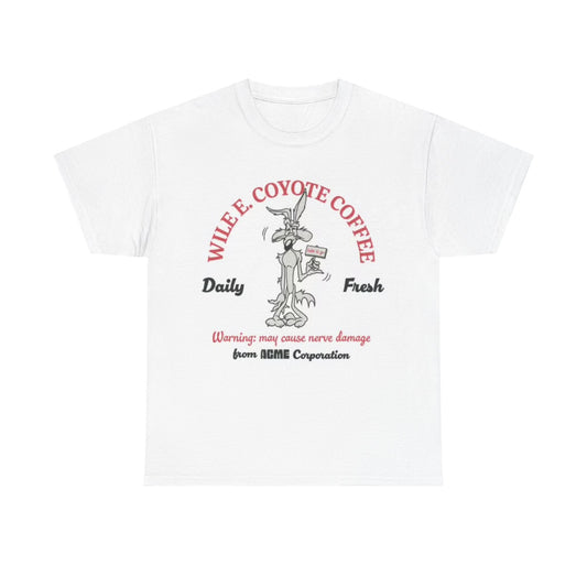 Wile E Coyote Shirt Vintage Cartoon 90s Unisex Heavy Cotton Tee