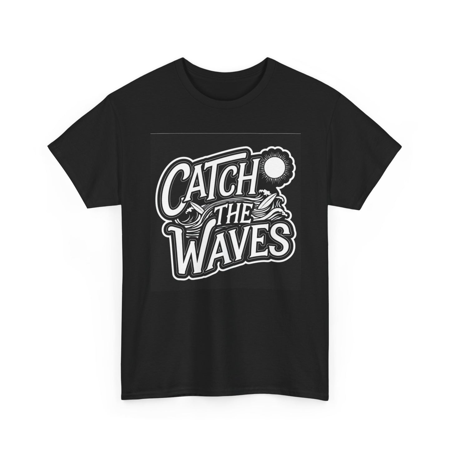 Catch The Waves Graphic T Shirt Unisex Heavy Cotton Tee