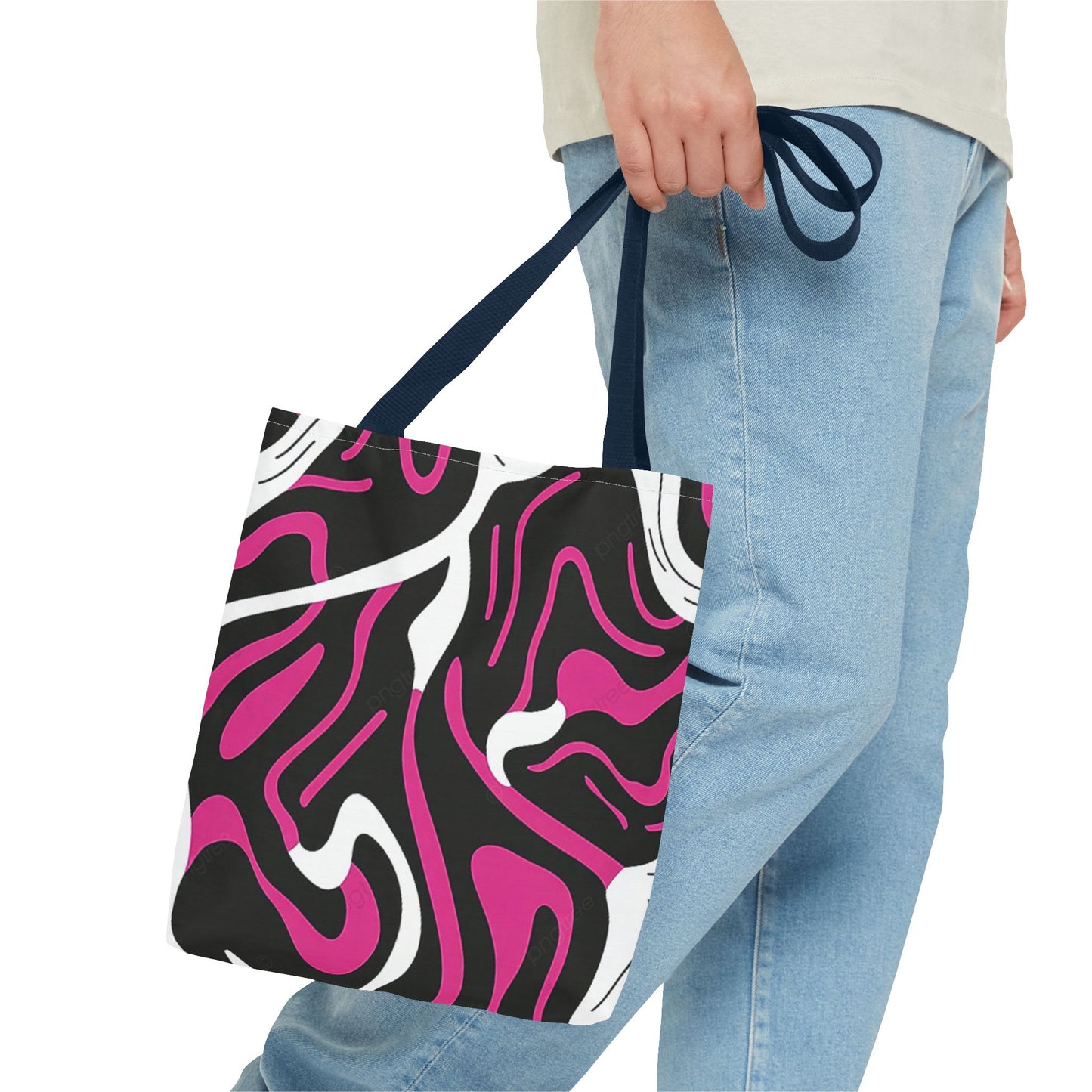 Pink And Black BRAND NEW Modern Purse - Pocketbook - Travel Tote Bag (AOP)
