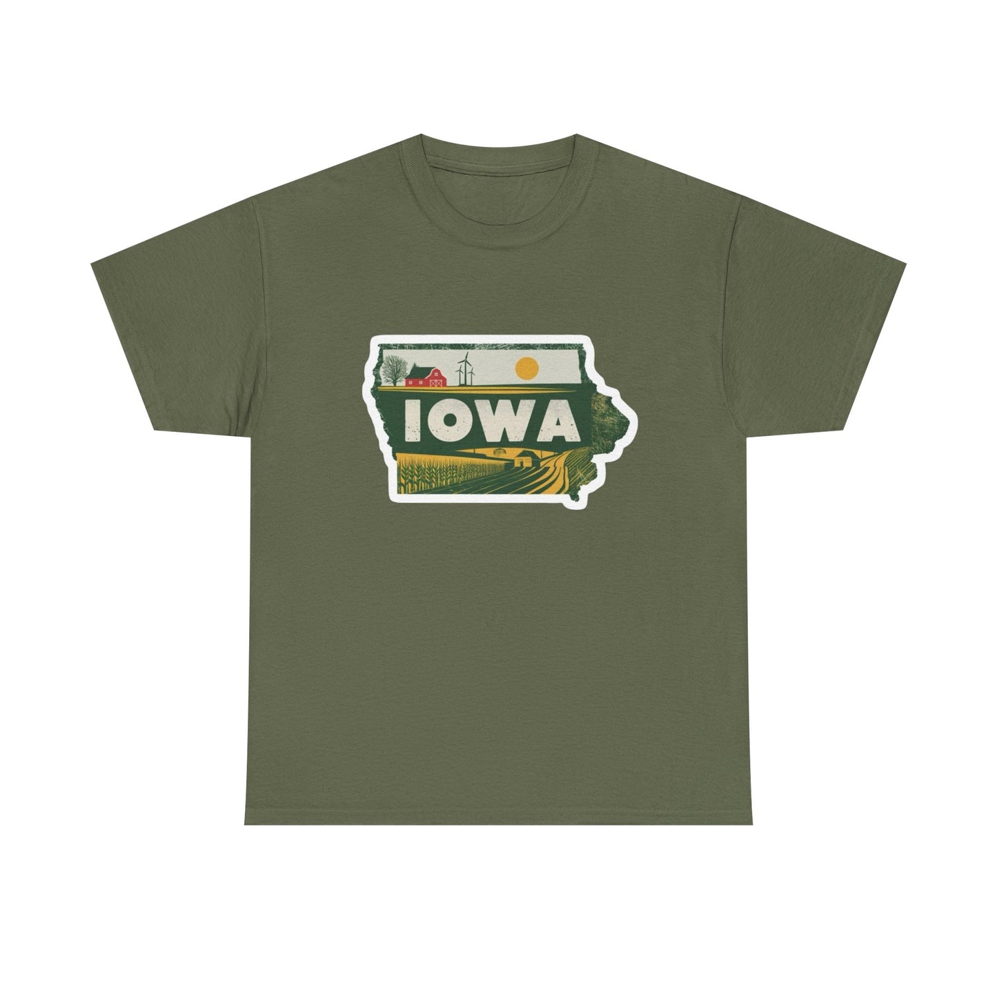 Iowa Farming Graphic T Shirt NEW Adult Tee