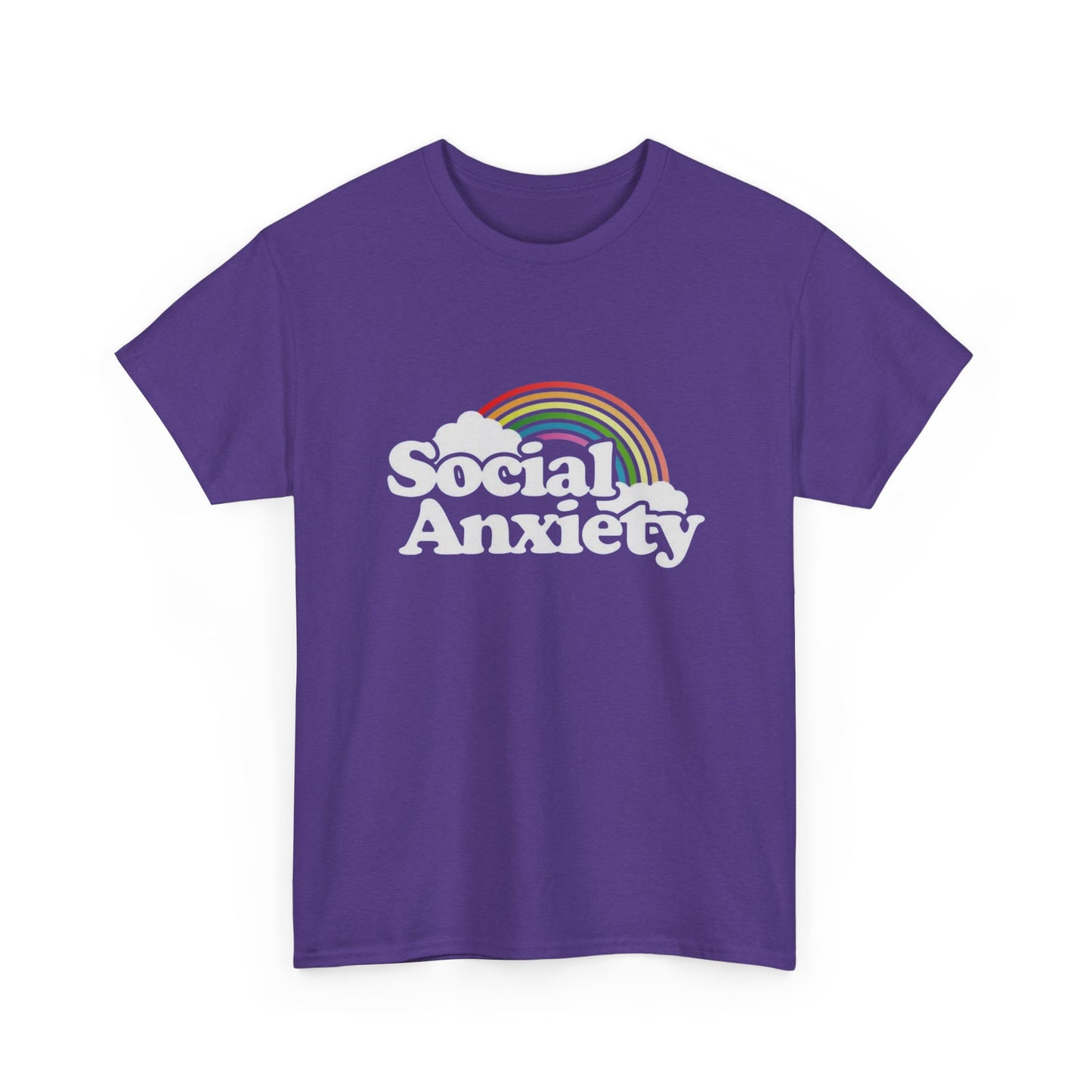Social Anxiety MULTIPLE COLORS Graphic T Shirt NEW Adult Tee