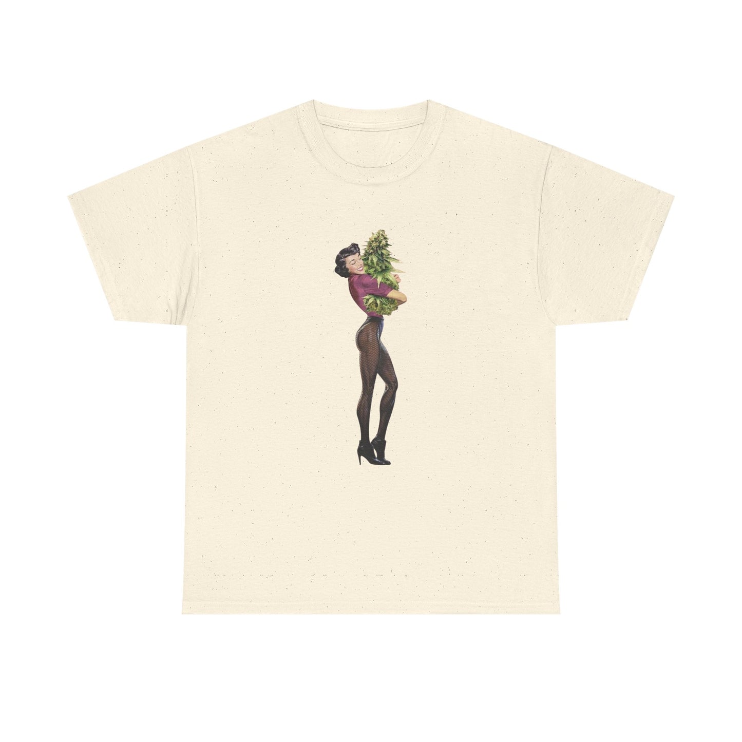Weed Hugs Graphic T-Shirt Womens Comfy Cotton Tee NEW